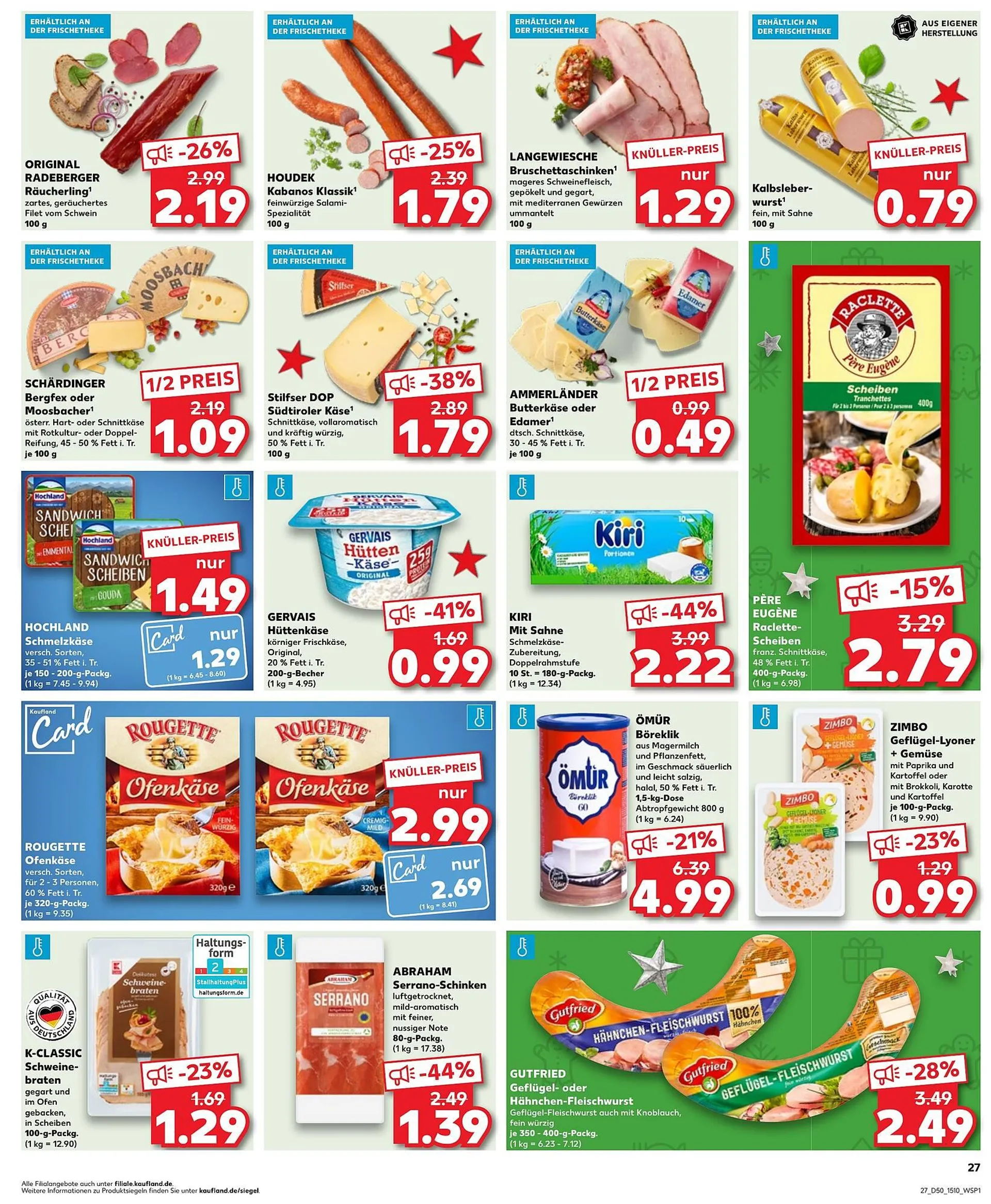 Kaufland Prospekt von 14. Dezember bis 20. Dezember 2023 - Prospekt seite 27