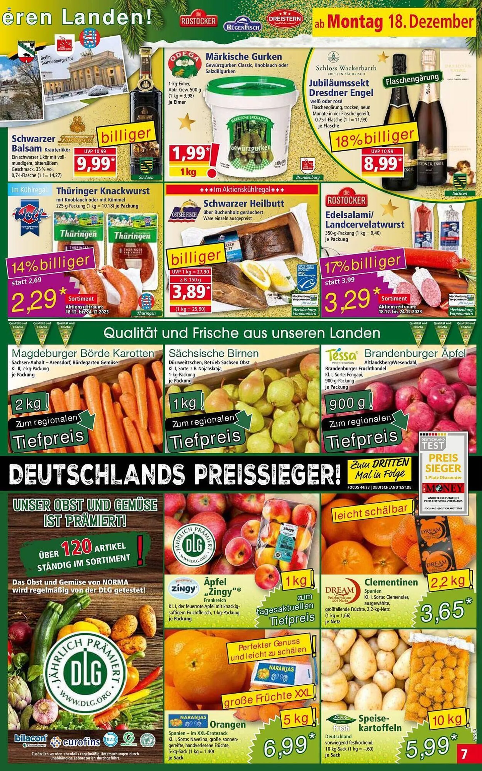 Norma Prospekt von 18. Dezember bis 23. Dezember 2023 - Prospekt seite 7