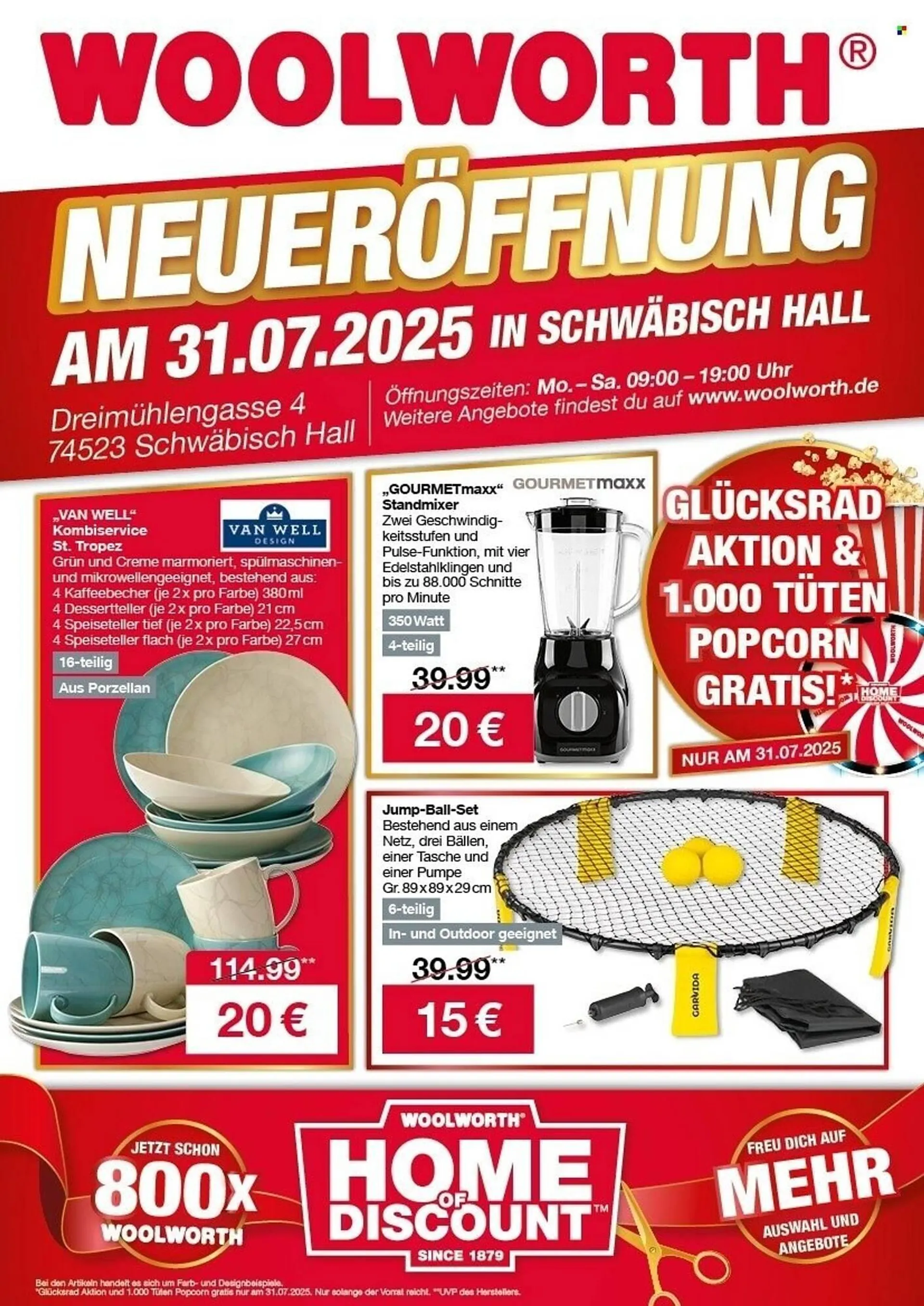 Woolworth Prospekt von 31. Juli bis 31. Juli 2025 - Prospekt seite 1
