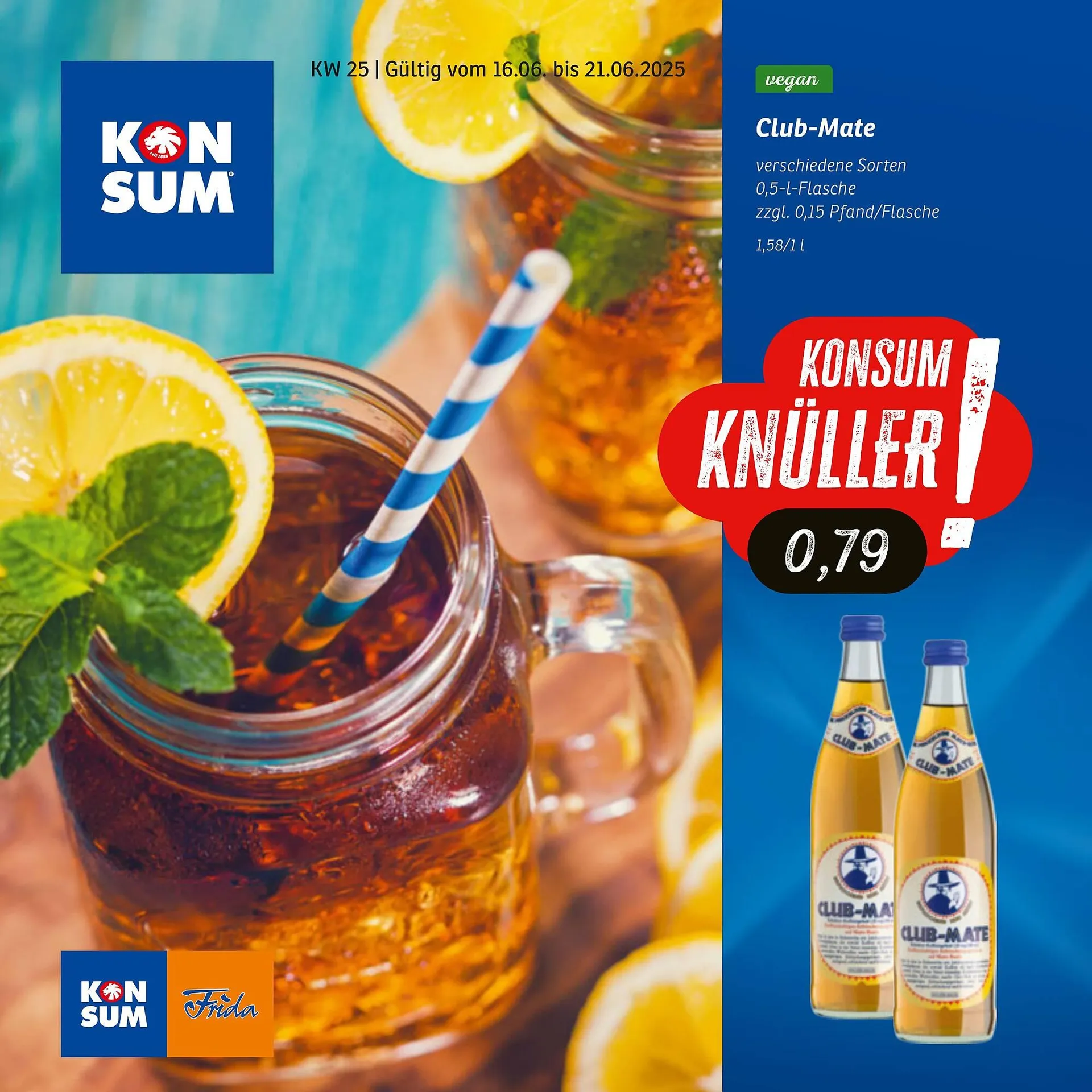 KONSUM Prospekt von 16. Juni bis 21. Juni 2025 - Prospekt seite 1