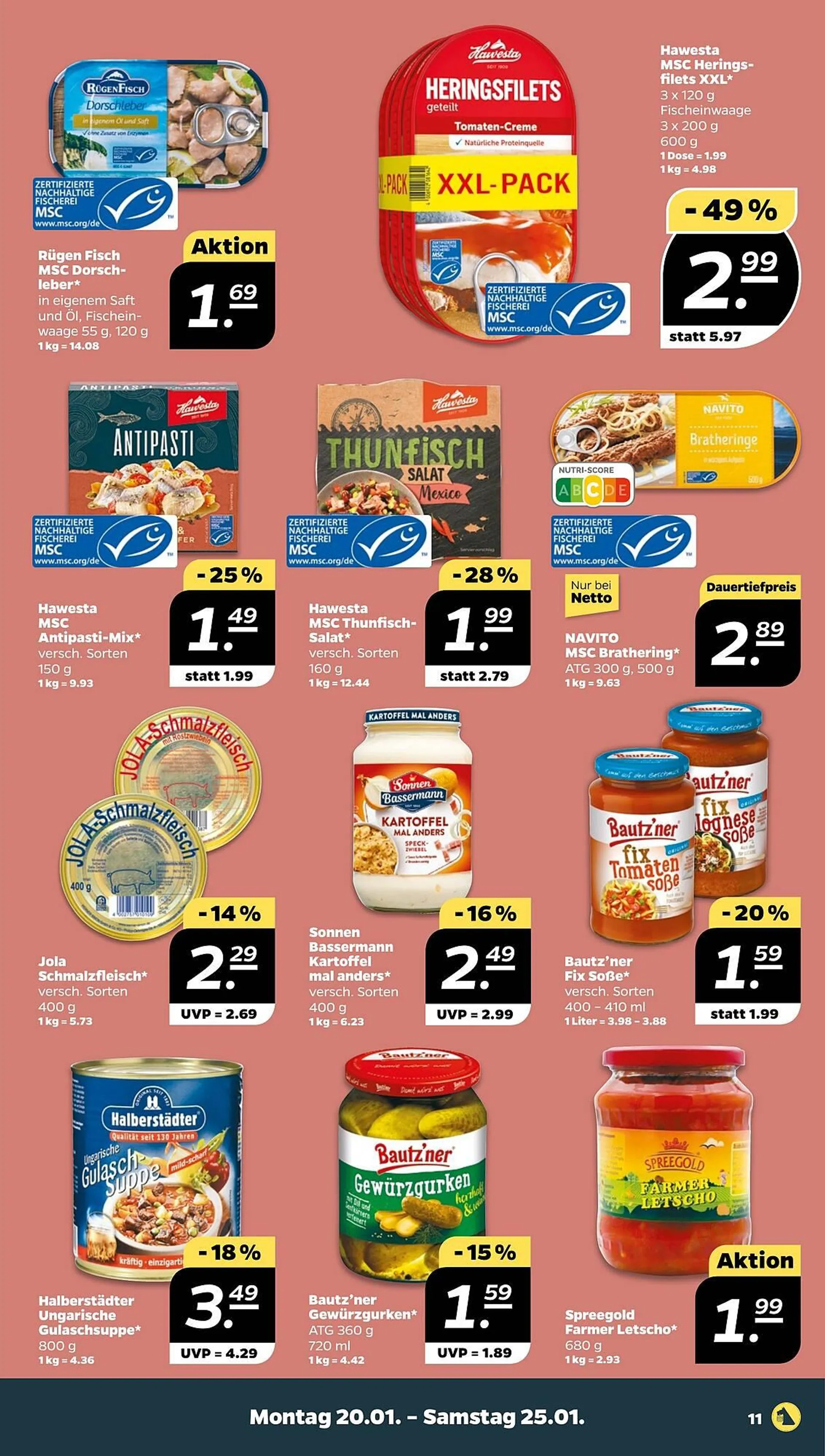 NETTO Prospekt von 20. Januar bis 25. Januar 2025 - Prospekt seite 11