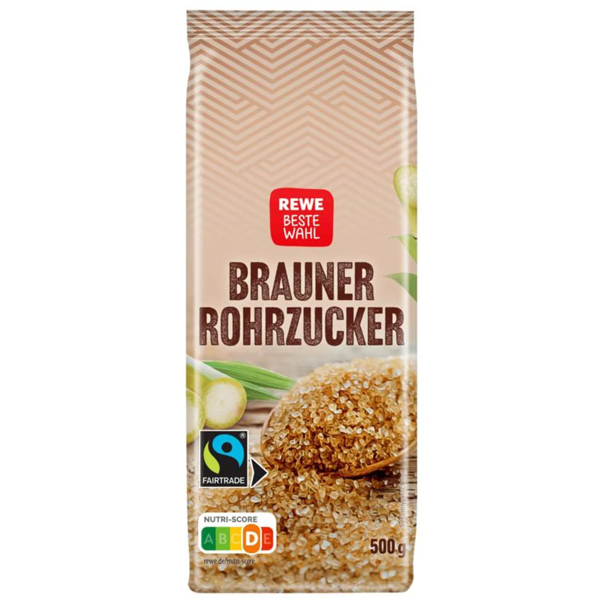 REWE Beste Wahl Brauner Rohrzucker 500g