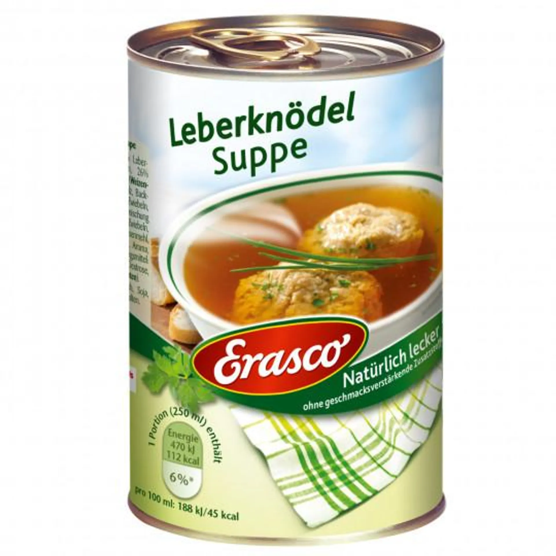 Erasco Leberknödel Suppe 395ML