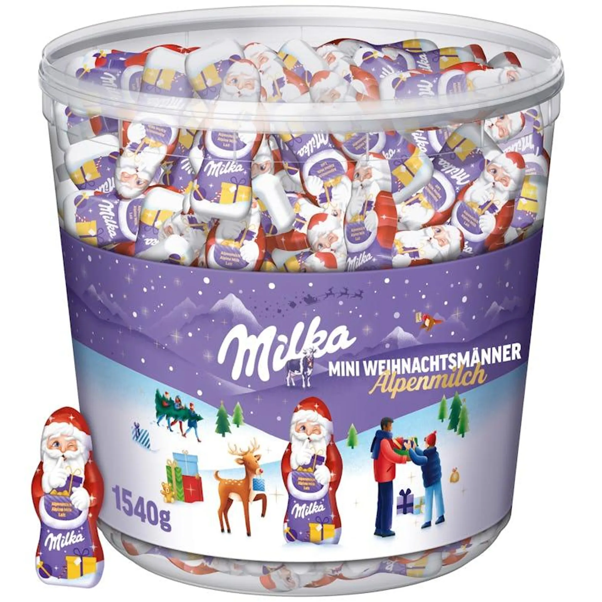 Milka Mini Weihnachtsmänner Alpenmilch Schokolade (1,54 kg)