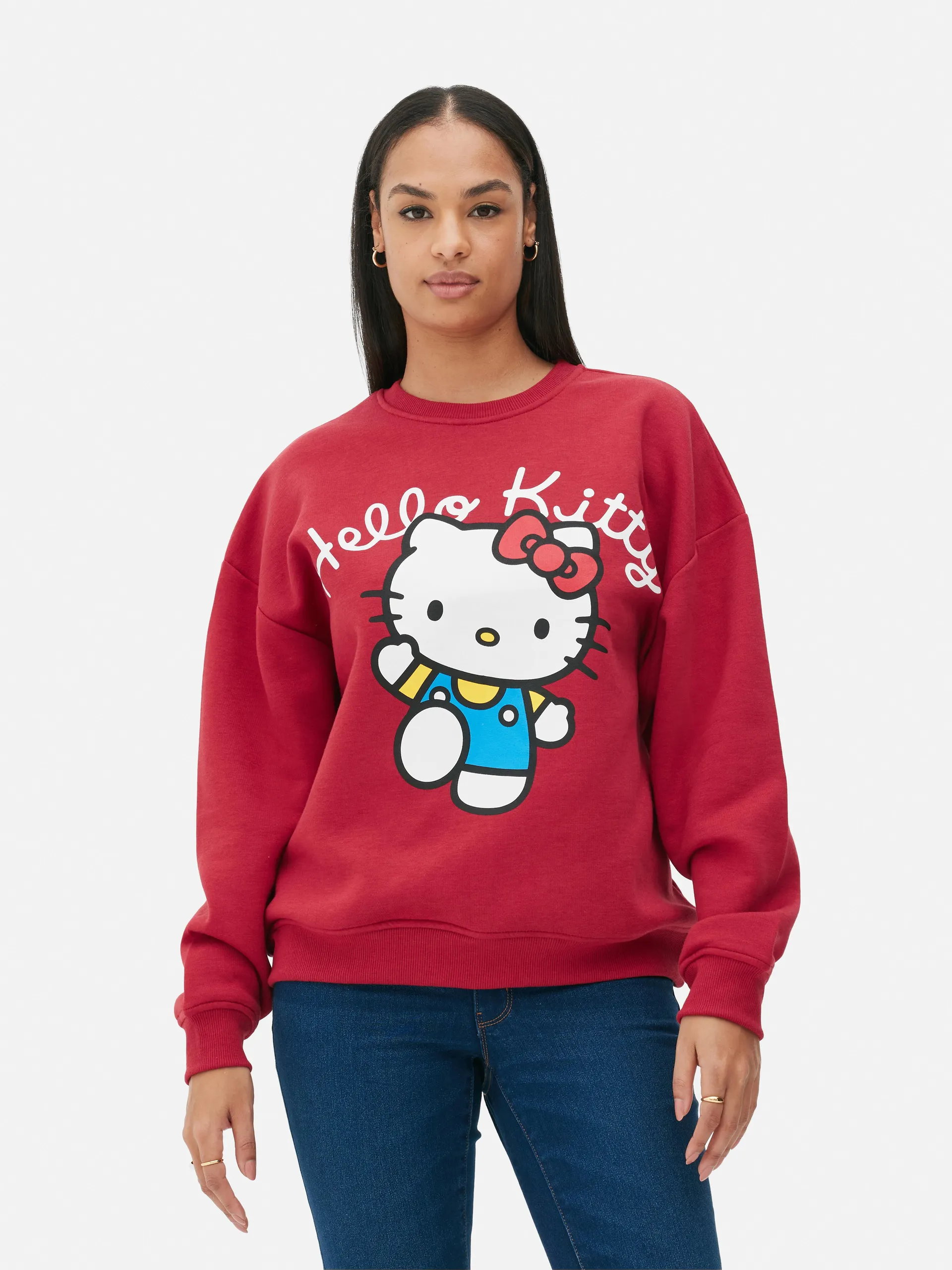 „Hello Kitty“ Sweatshirt im Oversized-Look