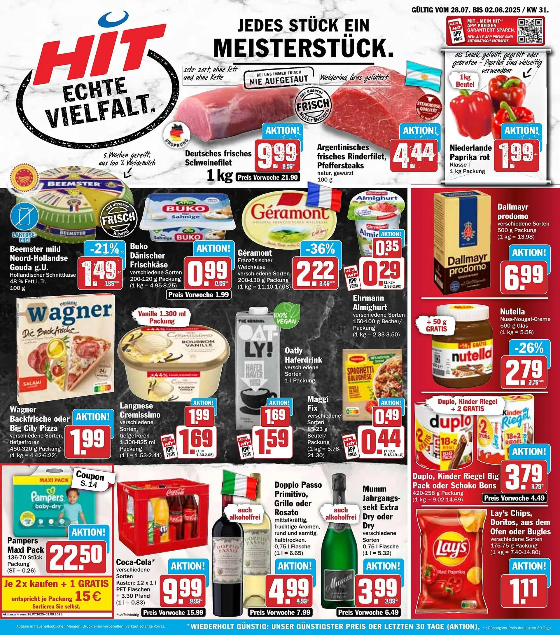Hit Prospekt von 28. Juli bis 2. August 2025 - Prospekt seite 1