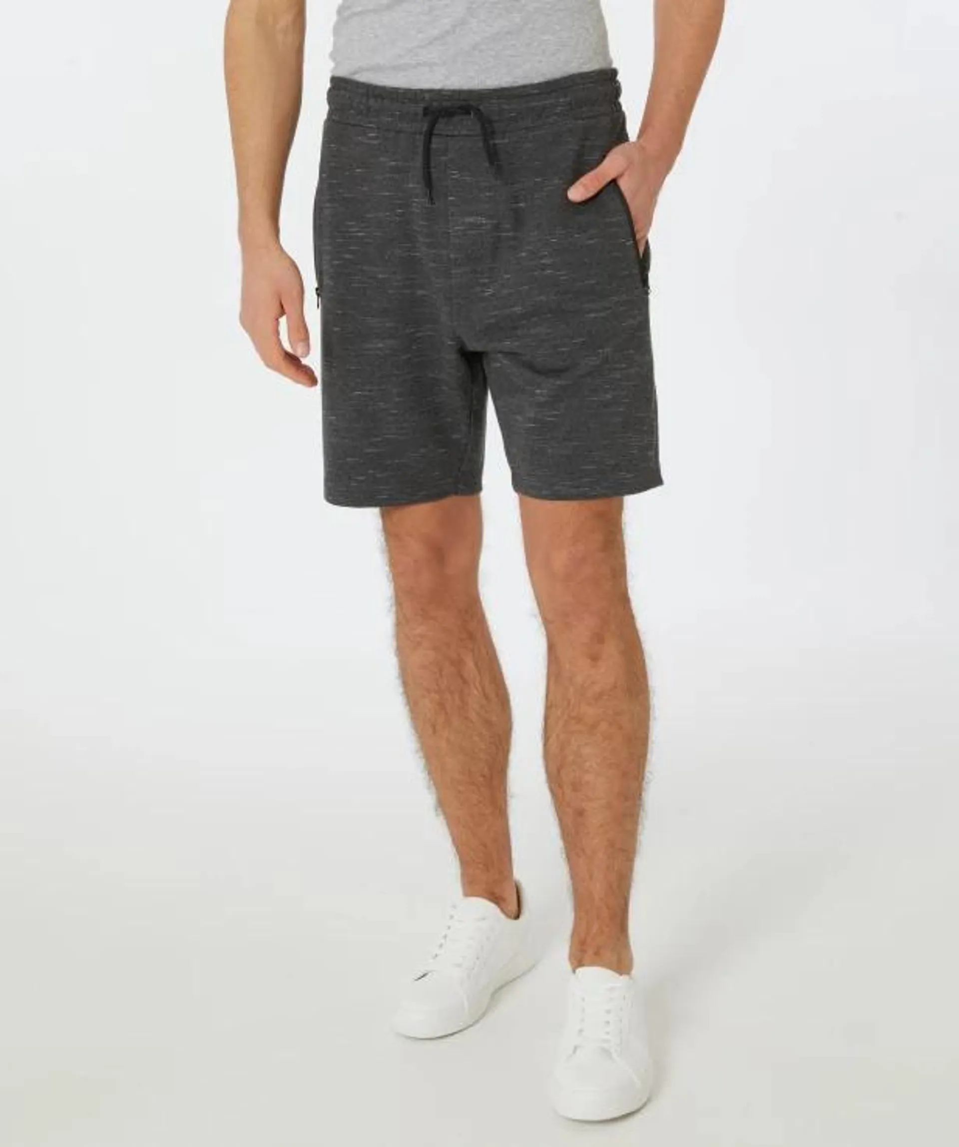 Melierte Sweatshorts