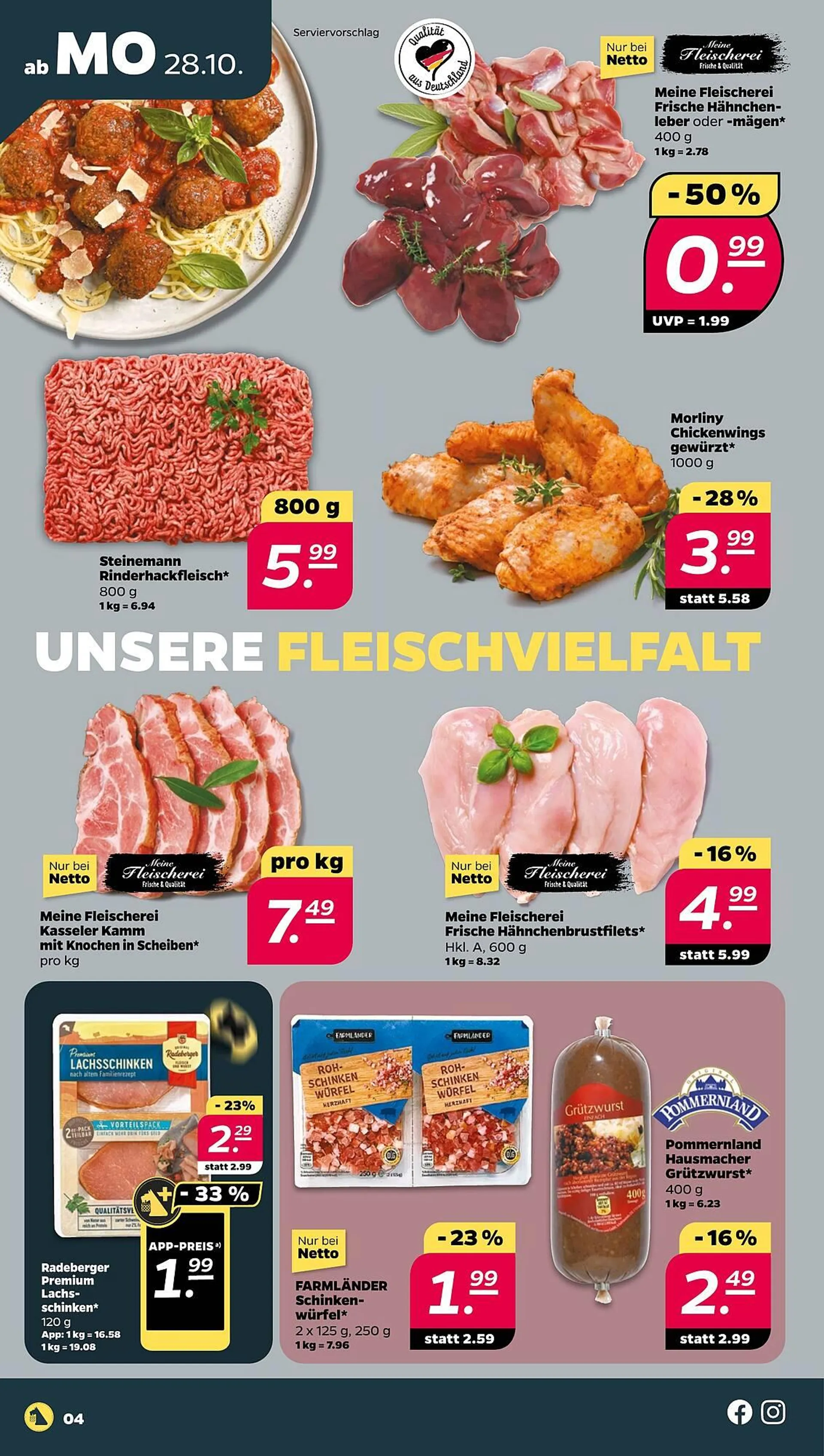 NETTO Prospekt von 28. Oktober bis 2. November 2024 - Prospekt seite 4