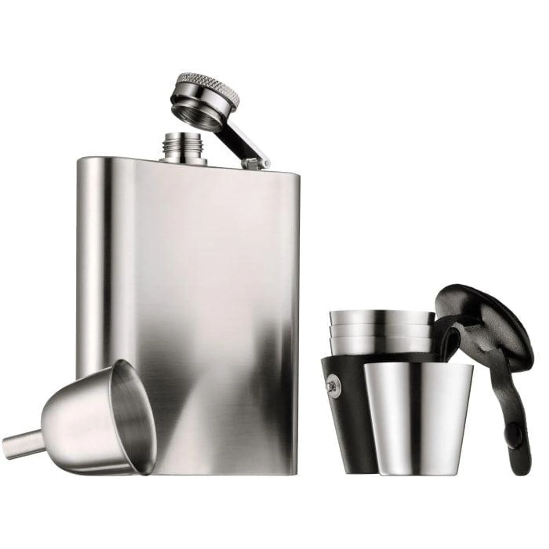 MANHATTAN Hip flask set 6pcs.