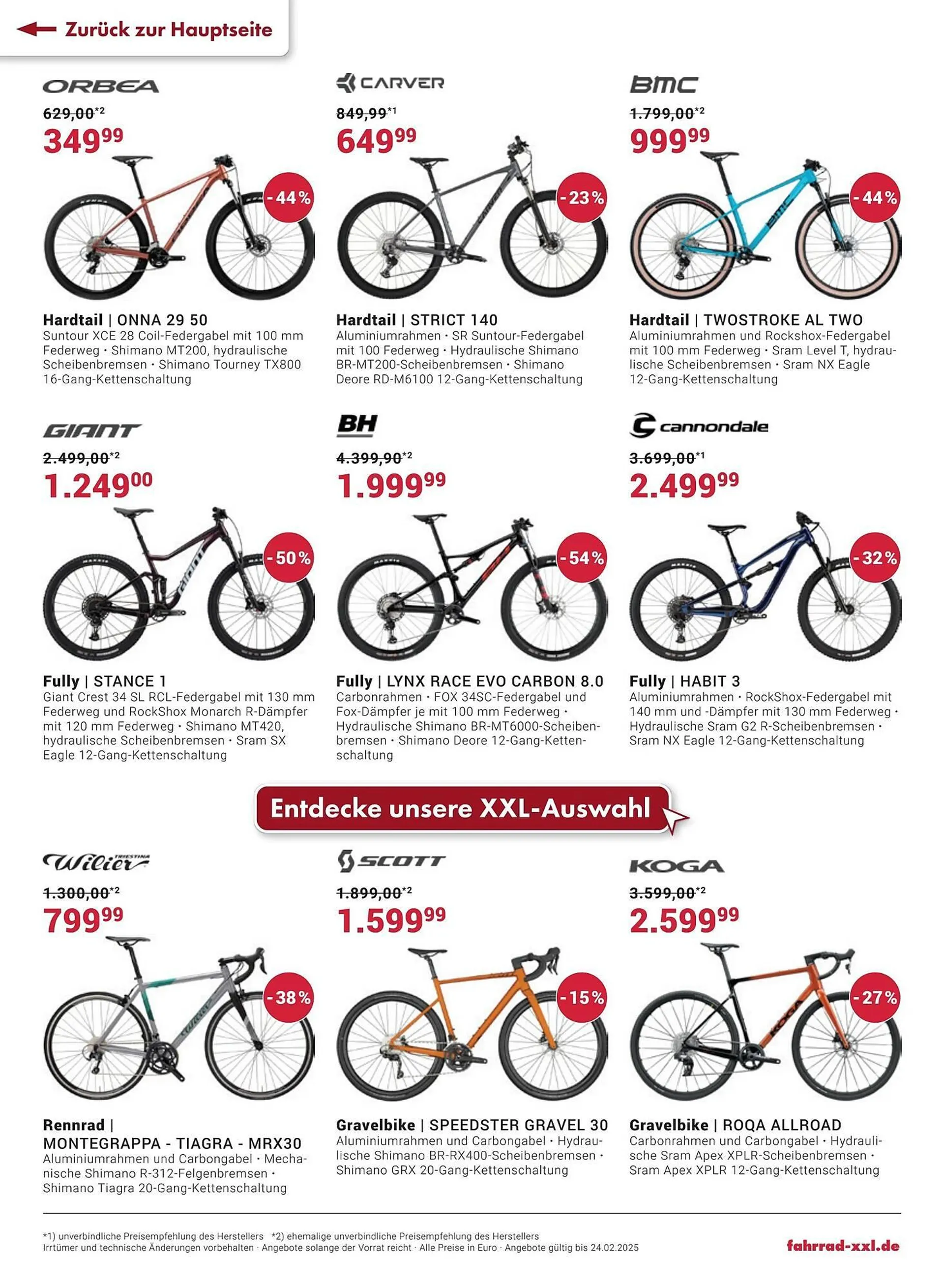 Fahrrad XXL Prospekt von 21. Januar bis 25. Februar 2025 - Prospekt seite 4