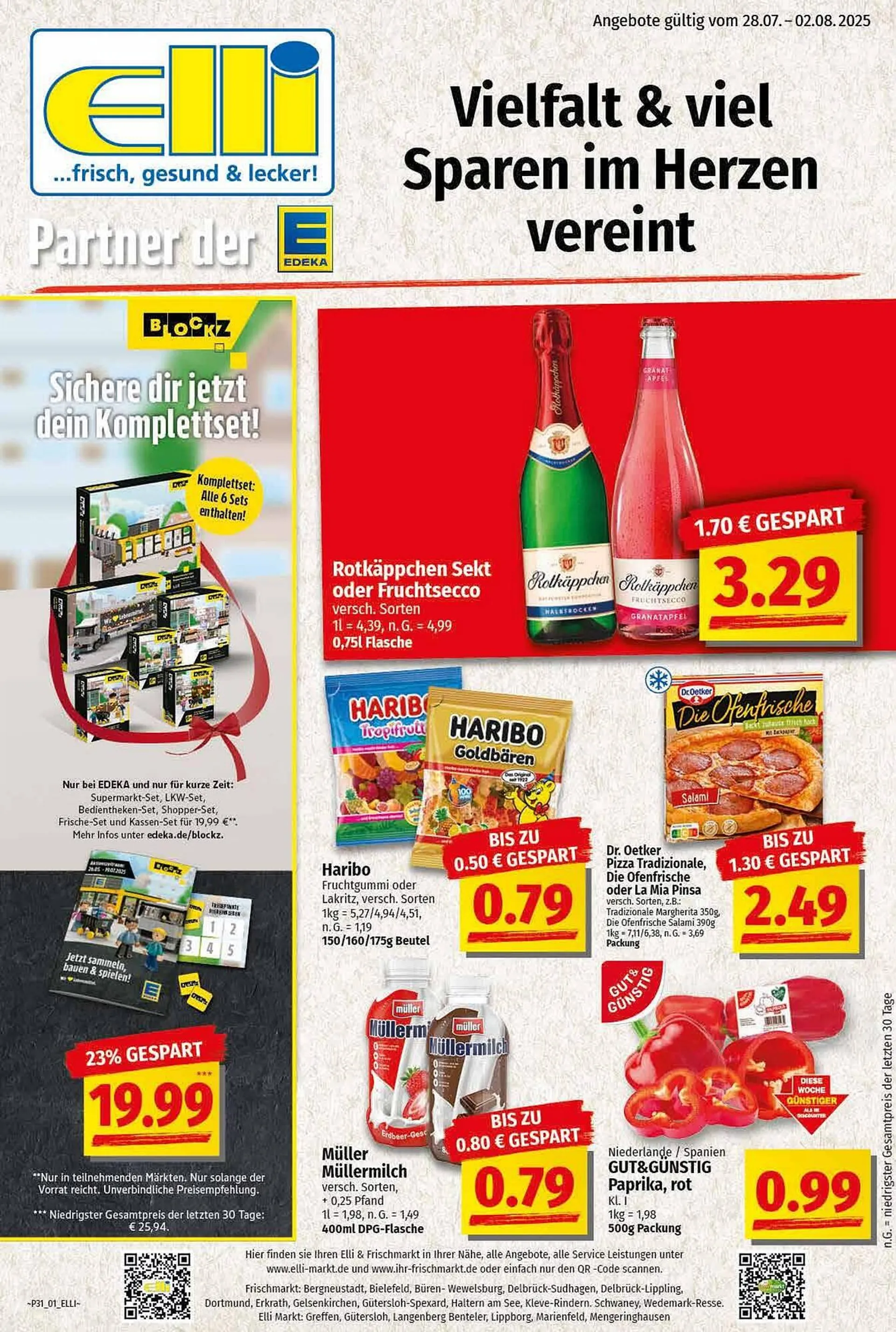 Elli Markt Prospekt von 28. Juli bis 2. August 2025 - Prospekt seite 1