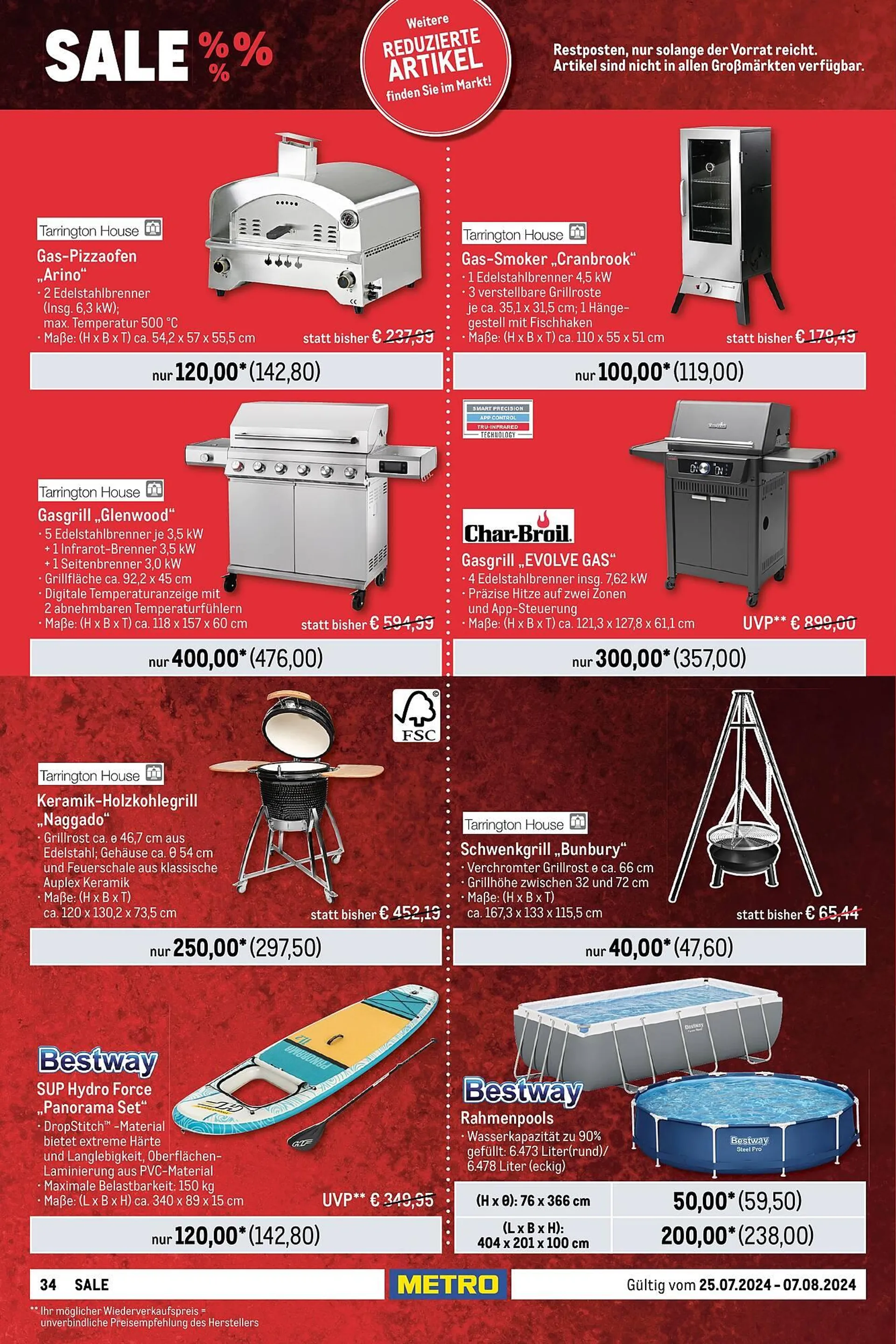 METRO Prospekt - Food & Nonfood von 25. Juli bis 7. August 2024 - Prospekt seite 34