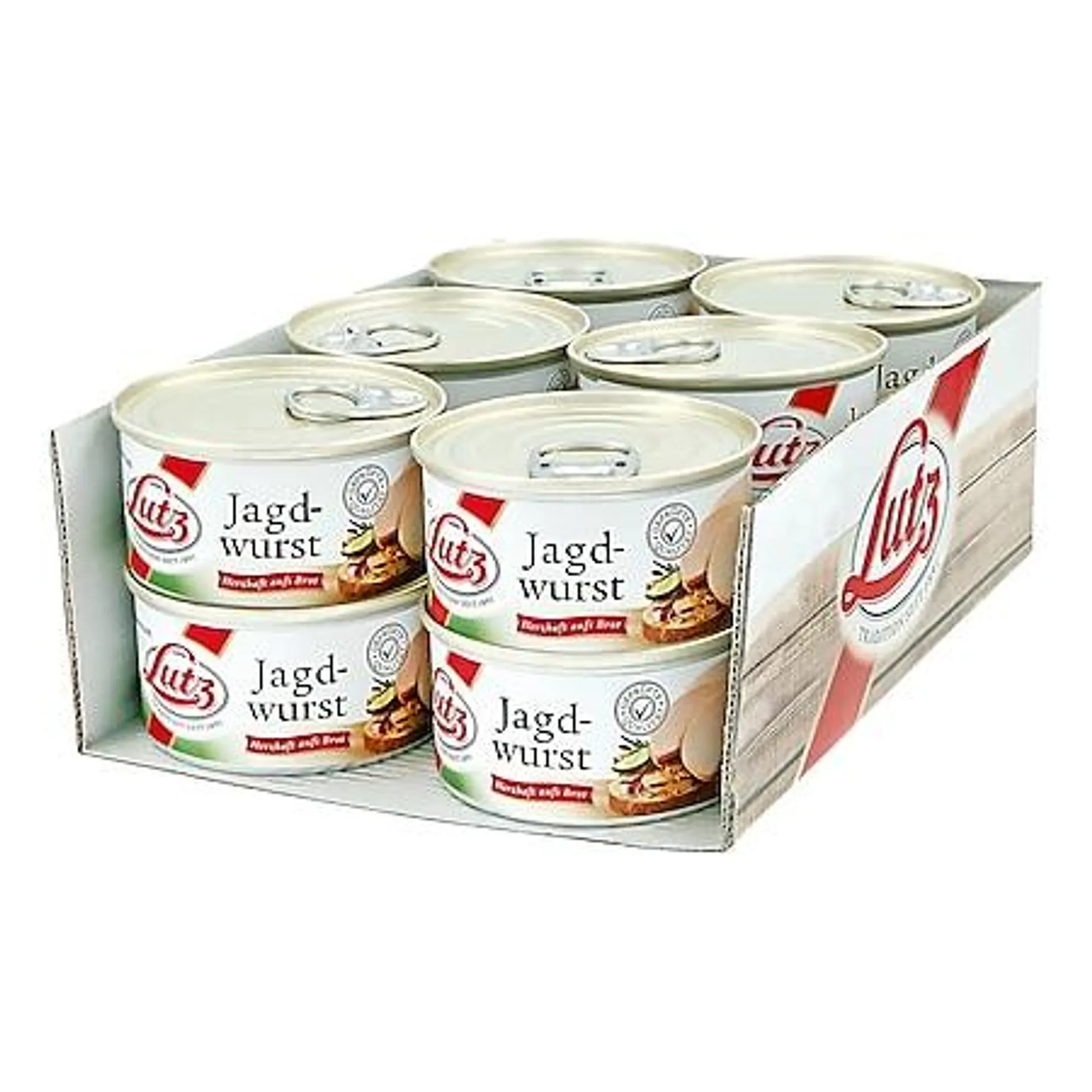 Lutz Jagdwurst 125 g, 12er Pack