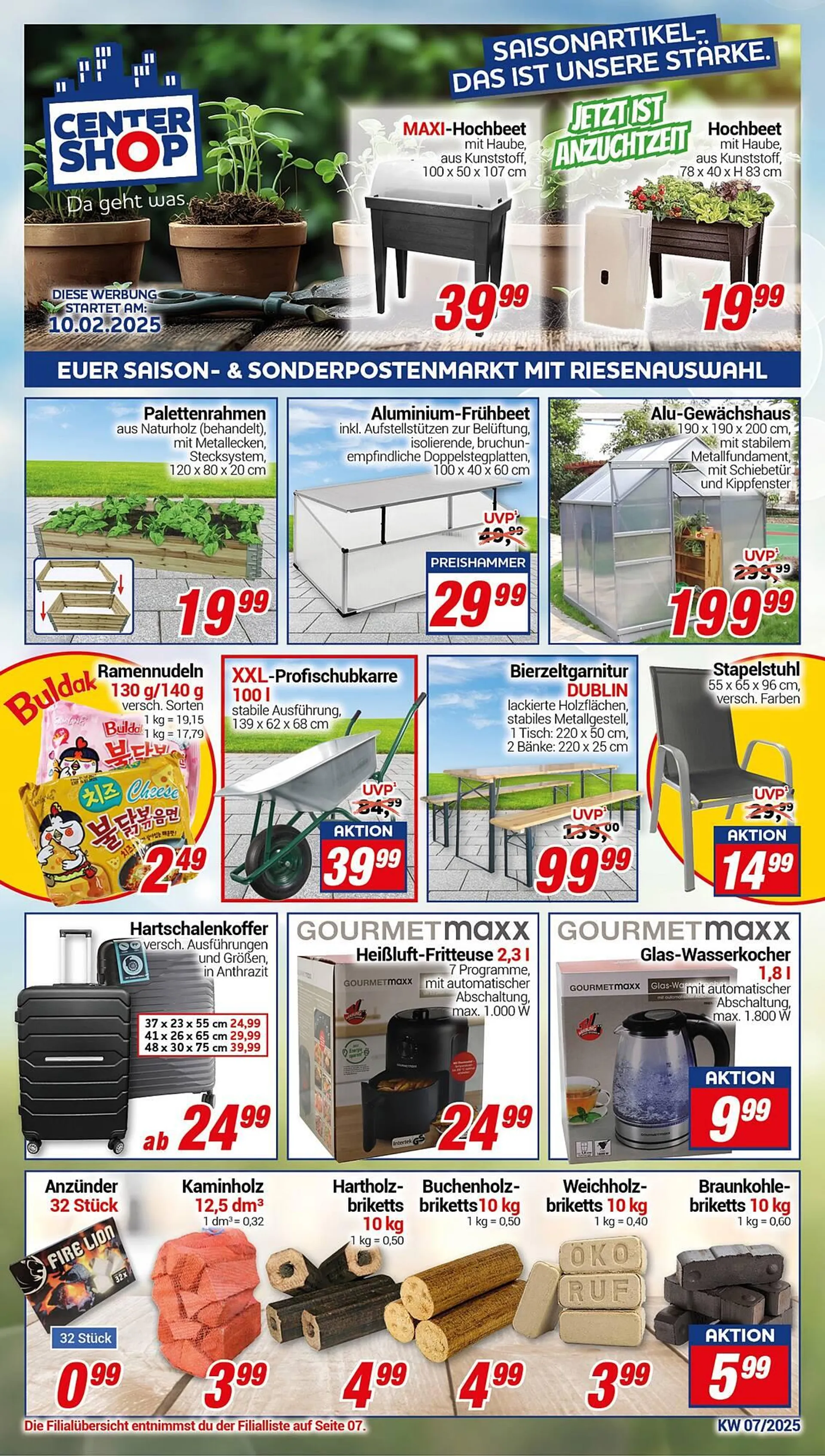 CENTERSHOP Prospekt von 17. Februar bis 22. Februar 2025 - Prospekt seite 1