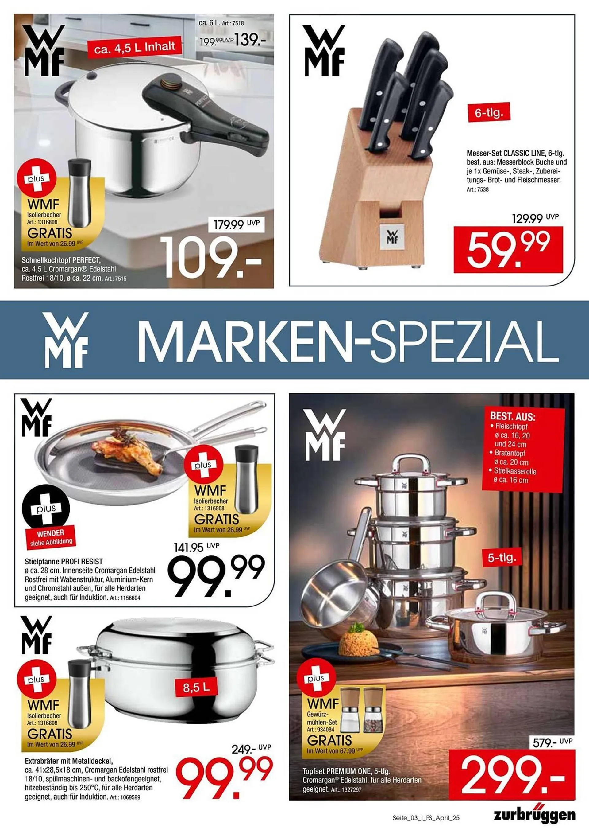 Zurbrüggen Prospekt von 30. April bis 17. Mai 2025 - Prospekt seite 3