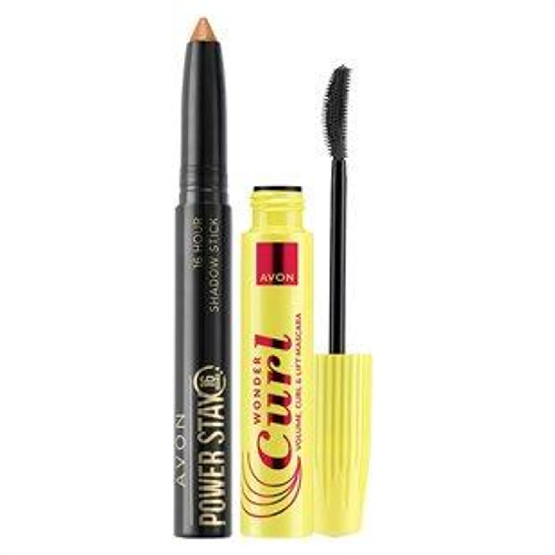 WONDERCURL Mascara & POWER STAY Lidschattenstift "Golden Shimmer"