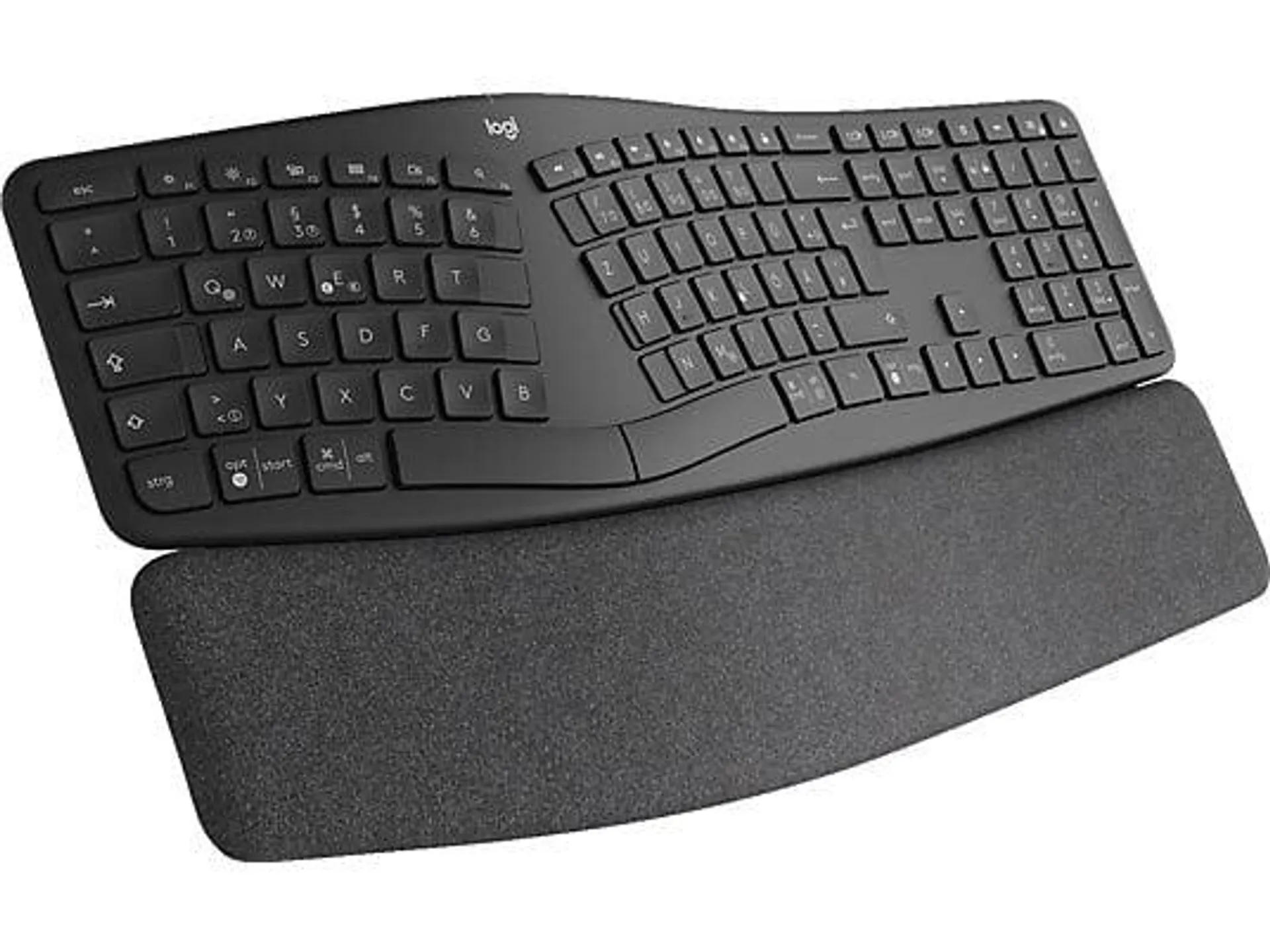 LOGITECH ERGO K860, Handballenauflage, ergonomische, Tastatur, Sonstiges, kabellos, Schwarz