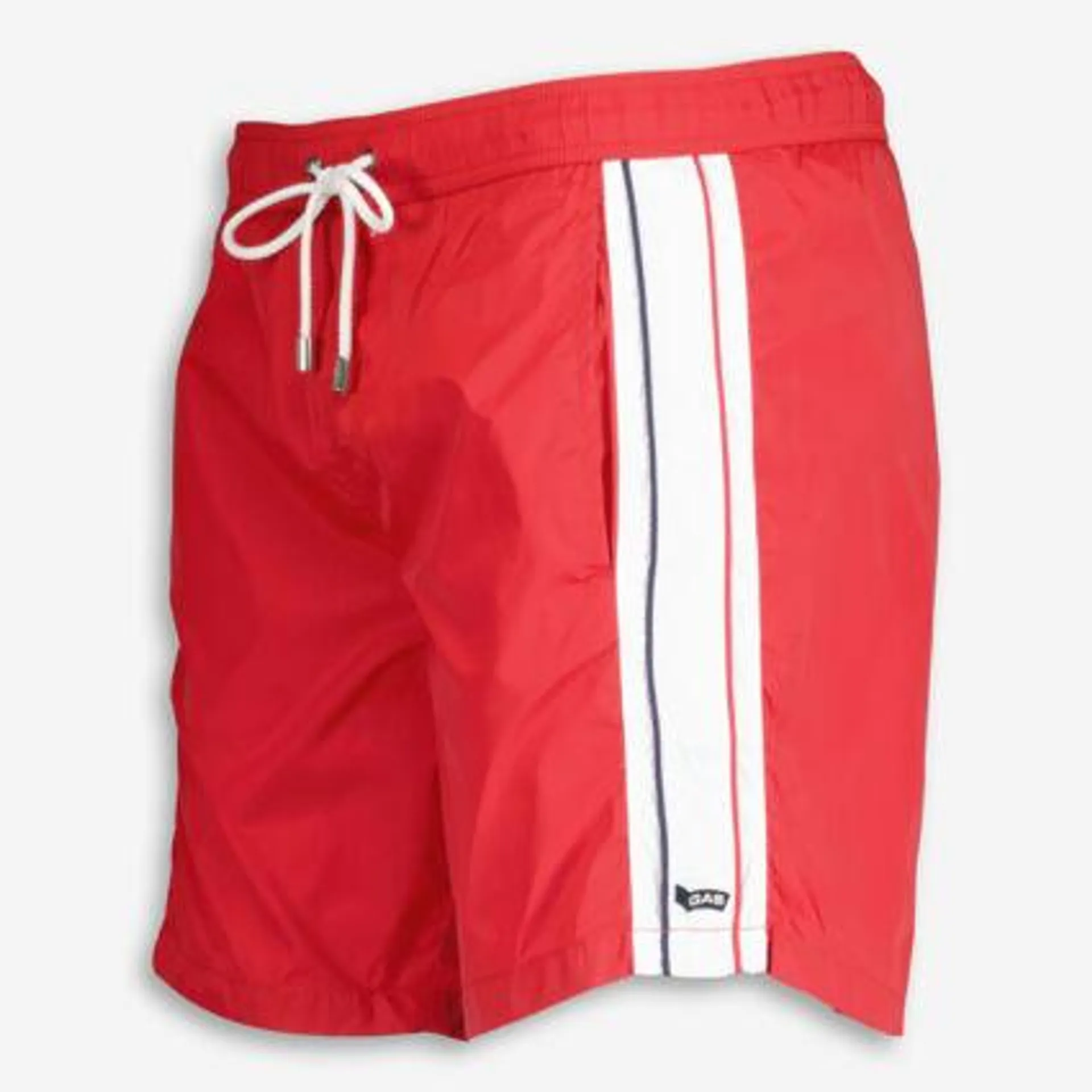 Rote Badeshorts mit Logo-Detail