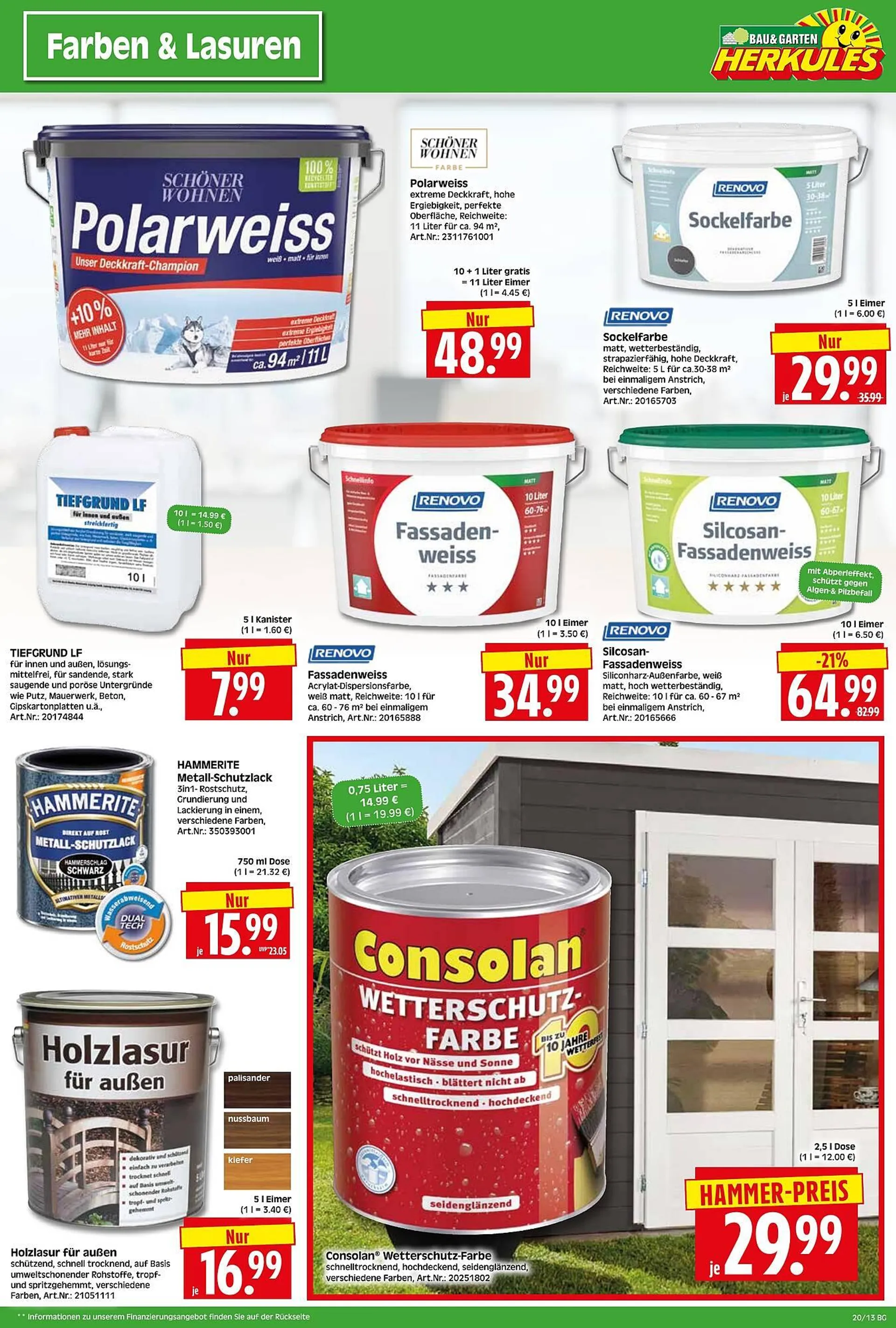 Herkules Baumarkt Prospekt von 12. Mai bis 19. Mai 2025 - Prospekt seite 13