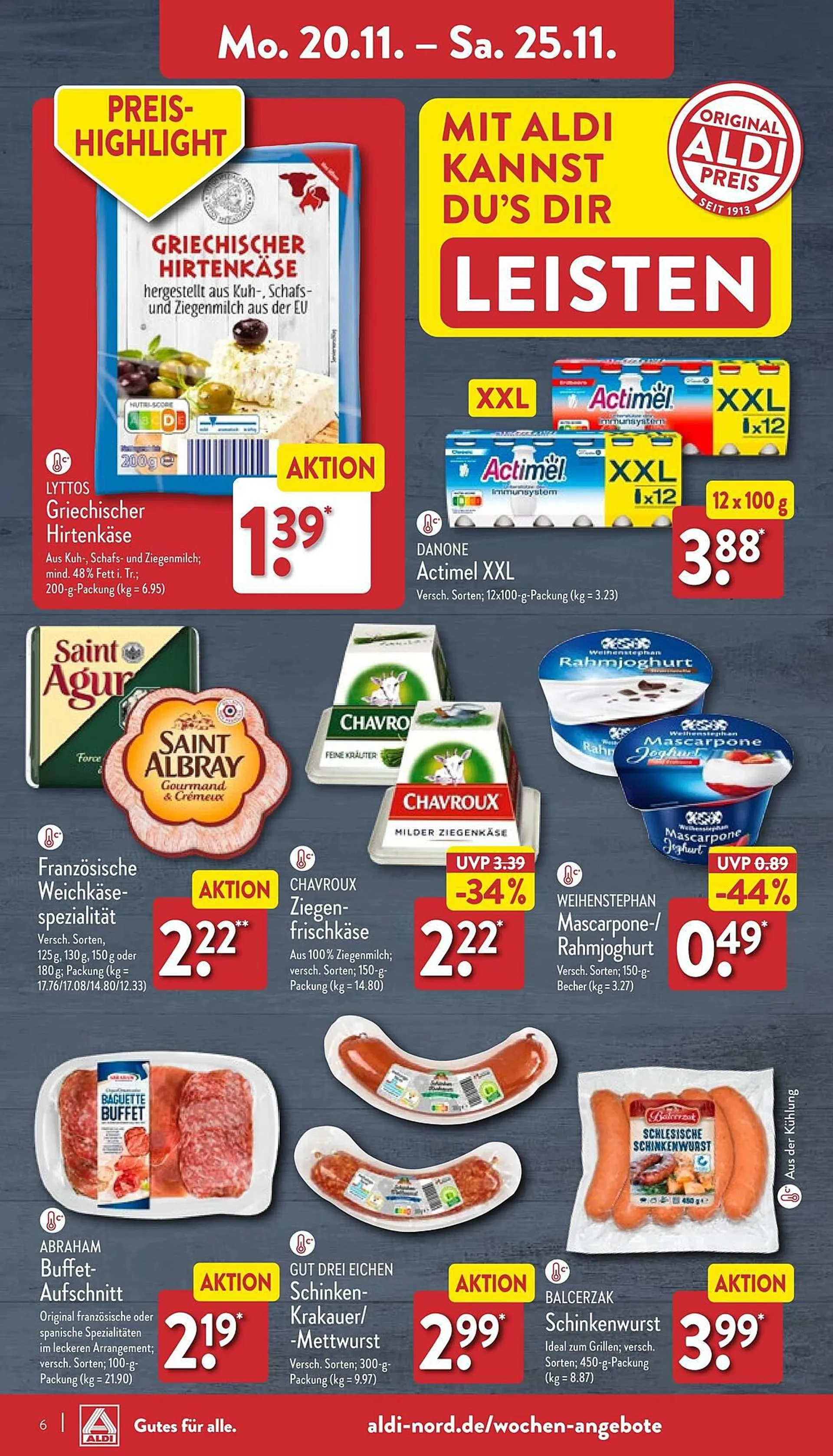 Aldi Nord Prospekt von 19. November bis 25. November 2023 - Prospekt seite 6