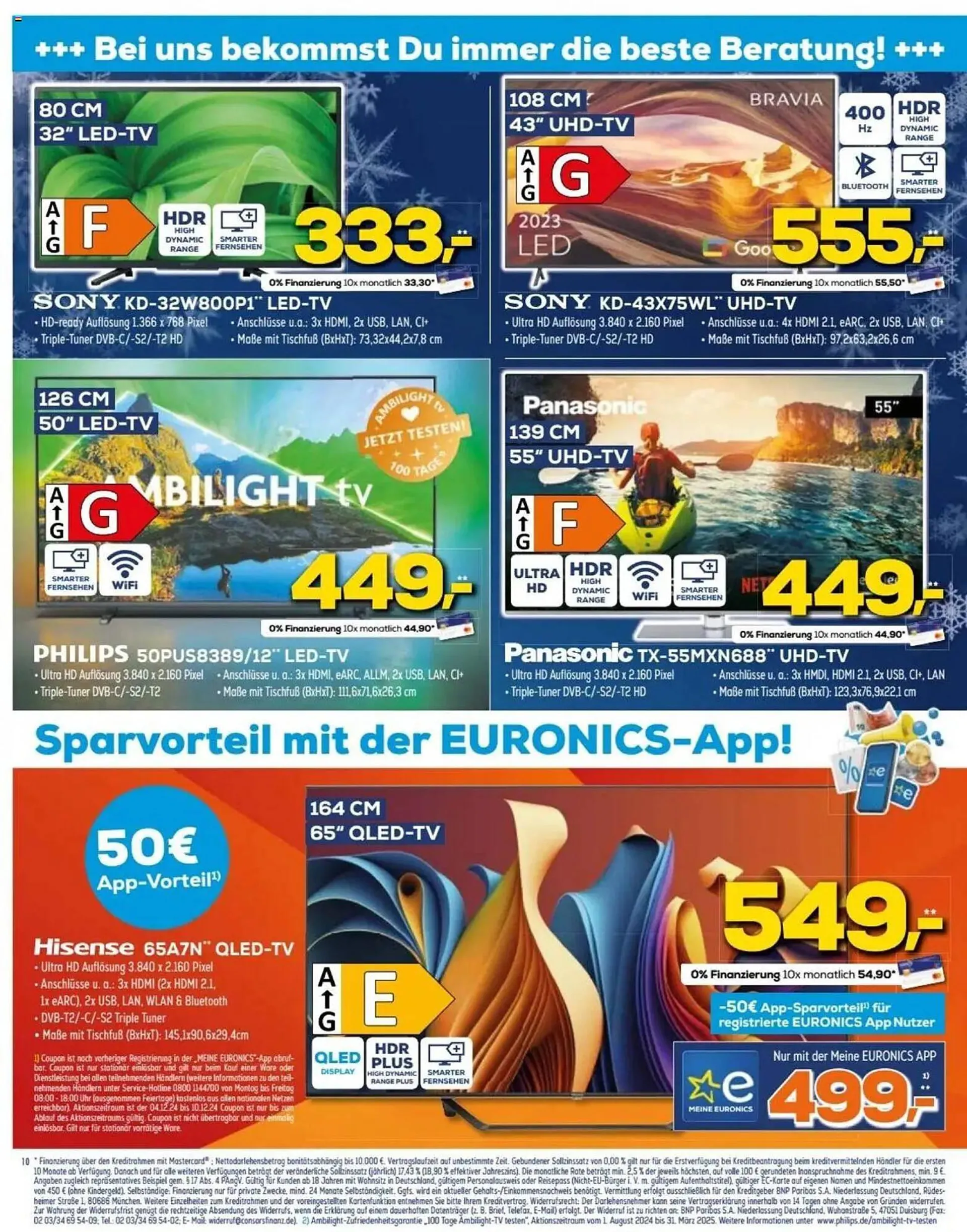 Euronics Prospekt von 11. Dezember bis 17. Dezember 2024 - Prospekt seite 10