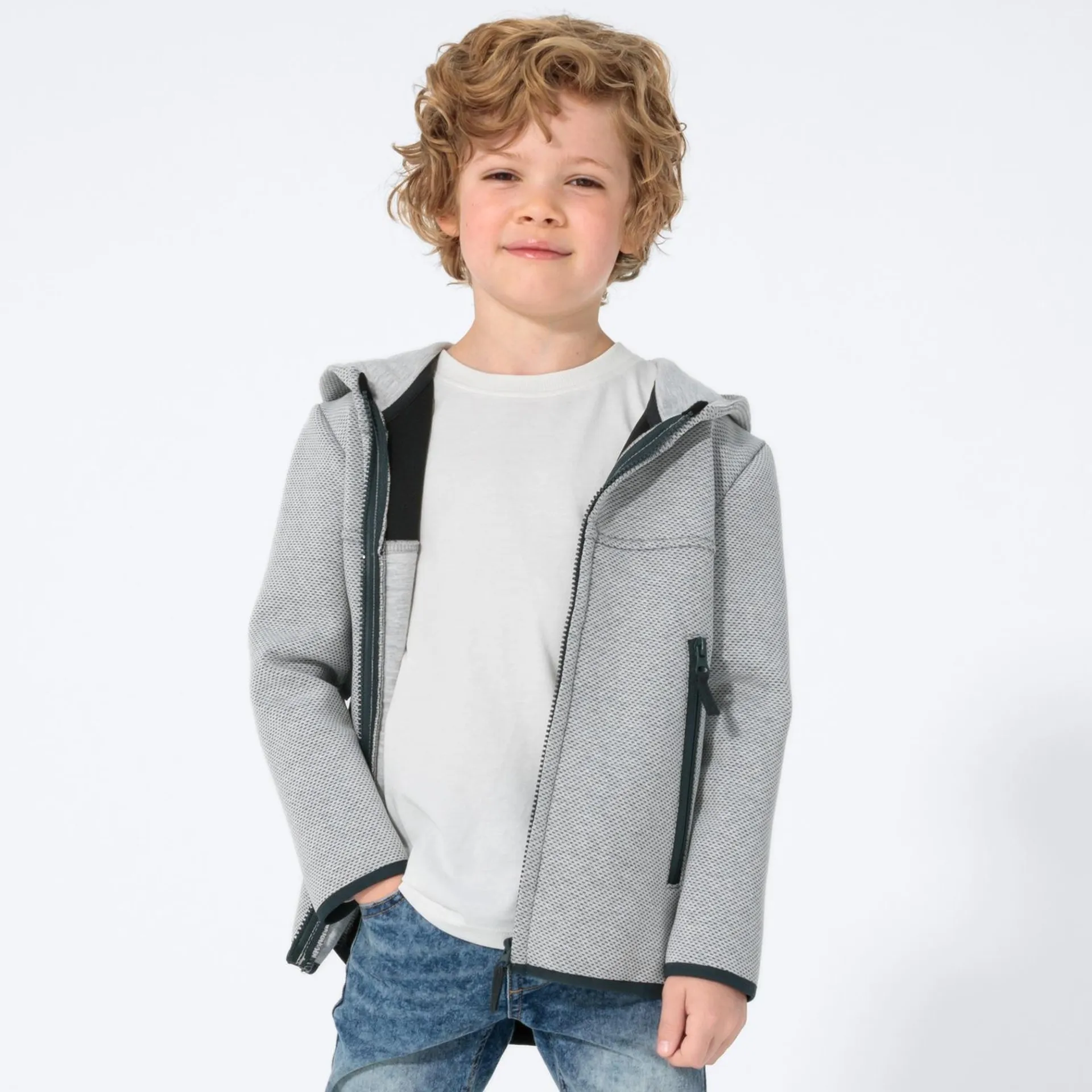 Kinder-Jungen-Jacke mit Kapuze