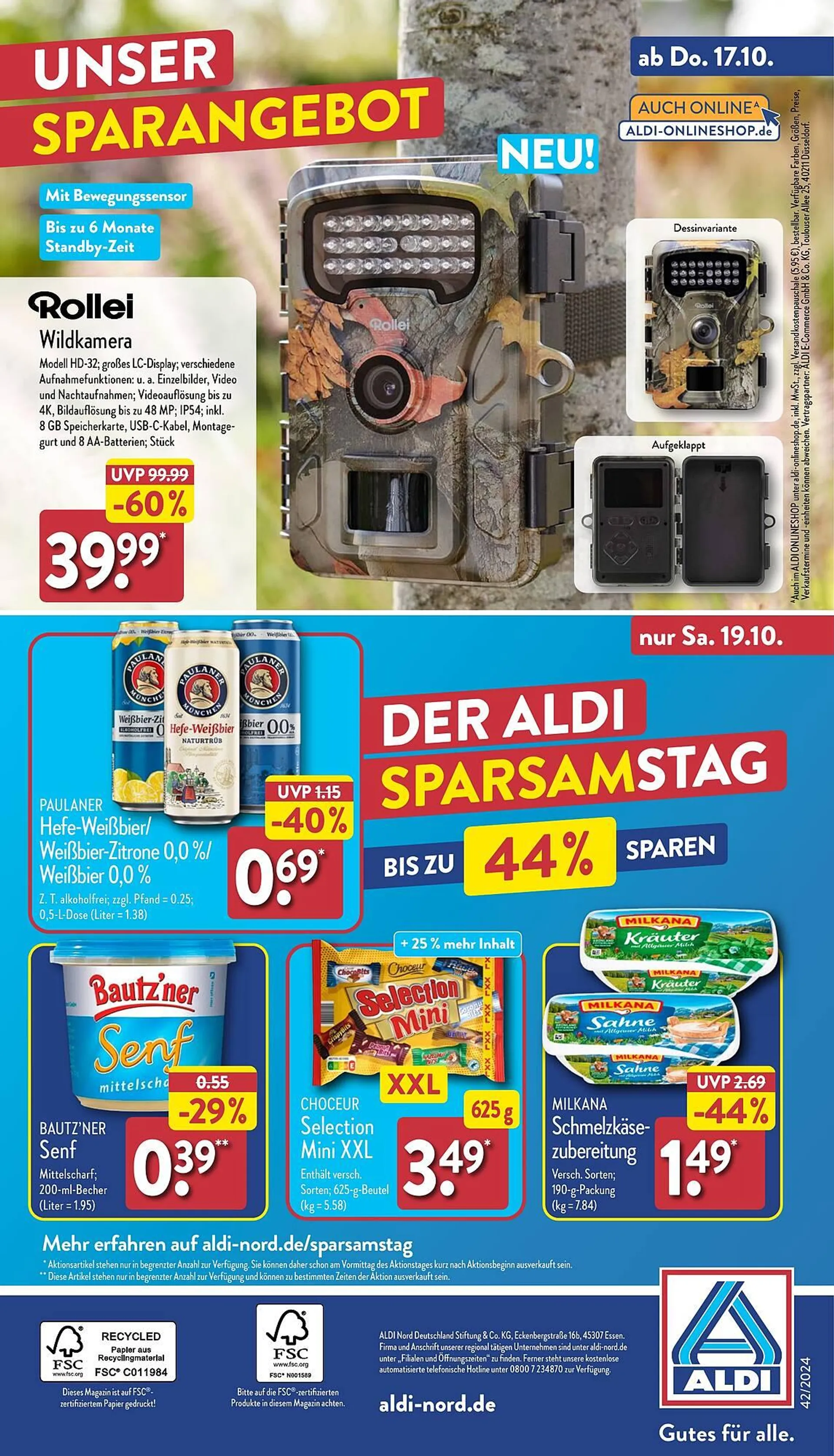 Aldi Nord Prospekt von 14. Oktober bis 19. Oktober 2024 - Prospekt seite 36