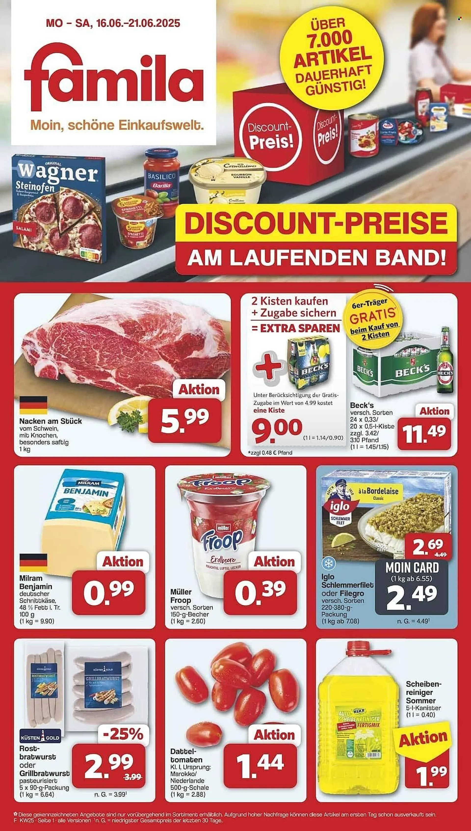 Famila Nord Ost Prospekt von 16. Juni bis 21. Juni 2025 - Prospekt seite 1