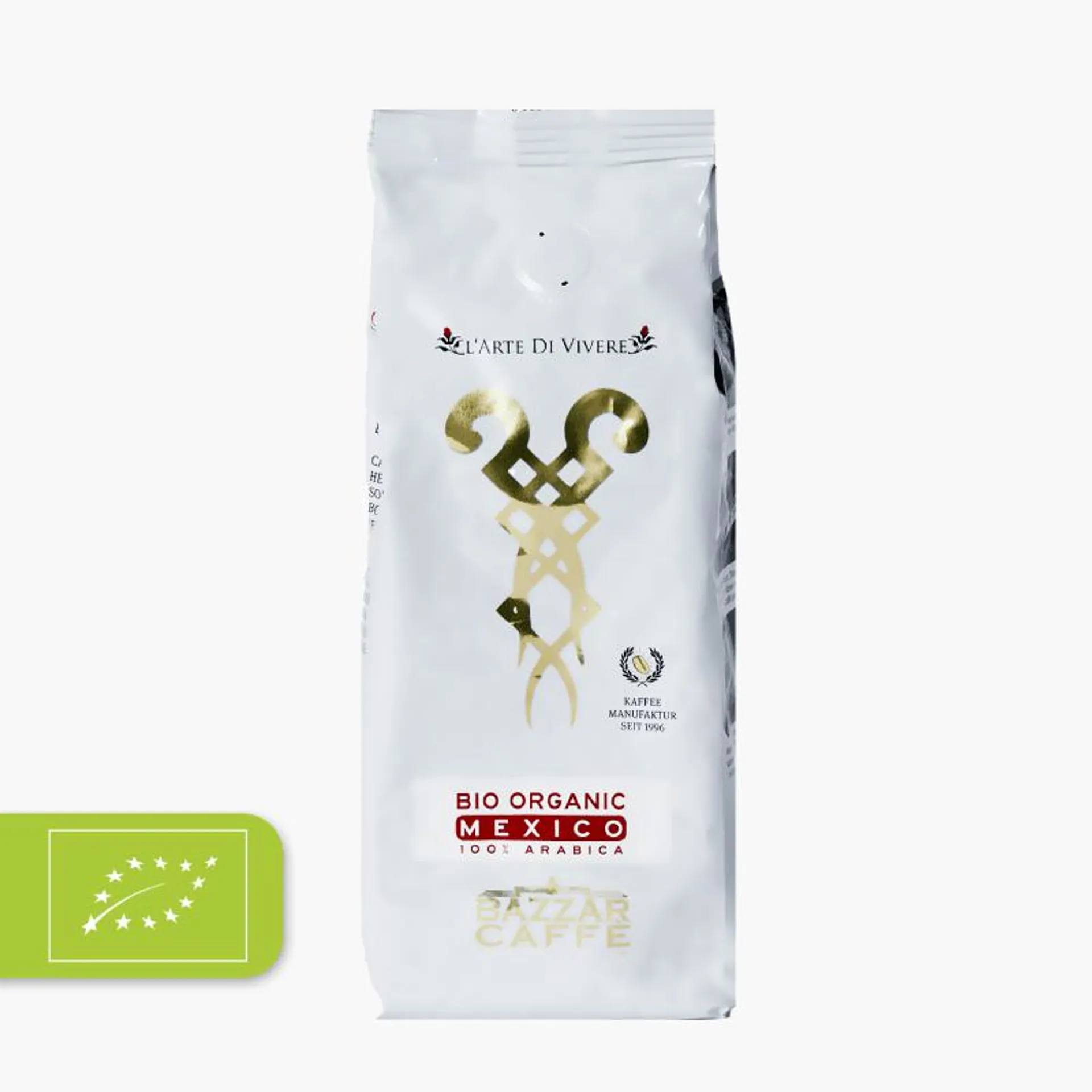 Bazzar Caffe Bio Organic Mexico Ganze Bohne 250g