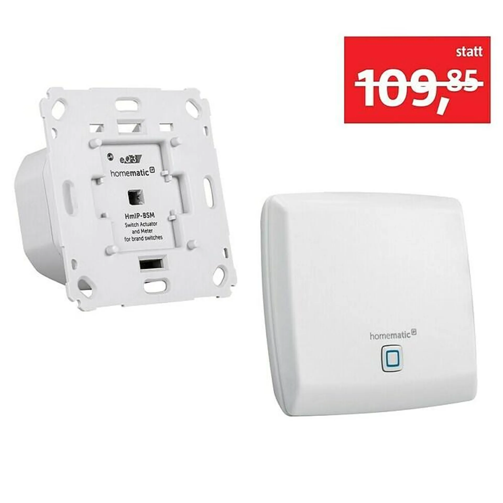 Homematic IP Set Steuerzentrale Access Point HmIP-HAP und Homematic IP Funkschalter HmIP-BSM