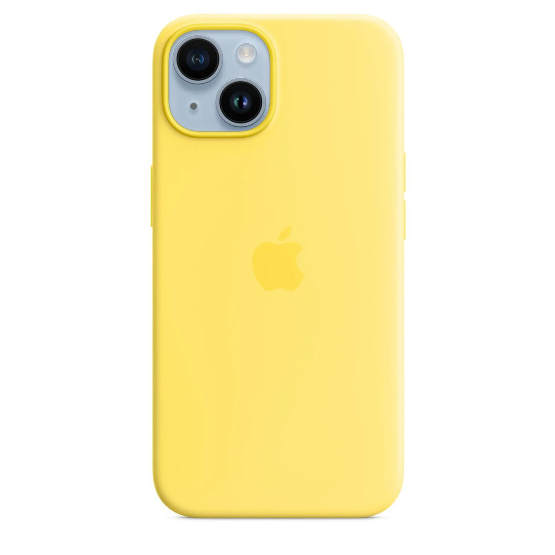 iPhone 14 Silikon Case mit MagSafe - Kanariengelb