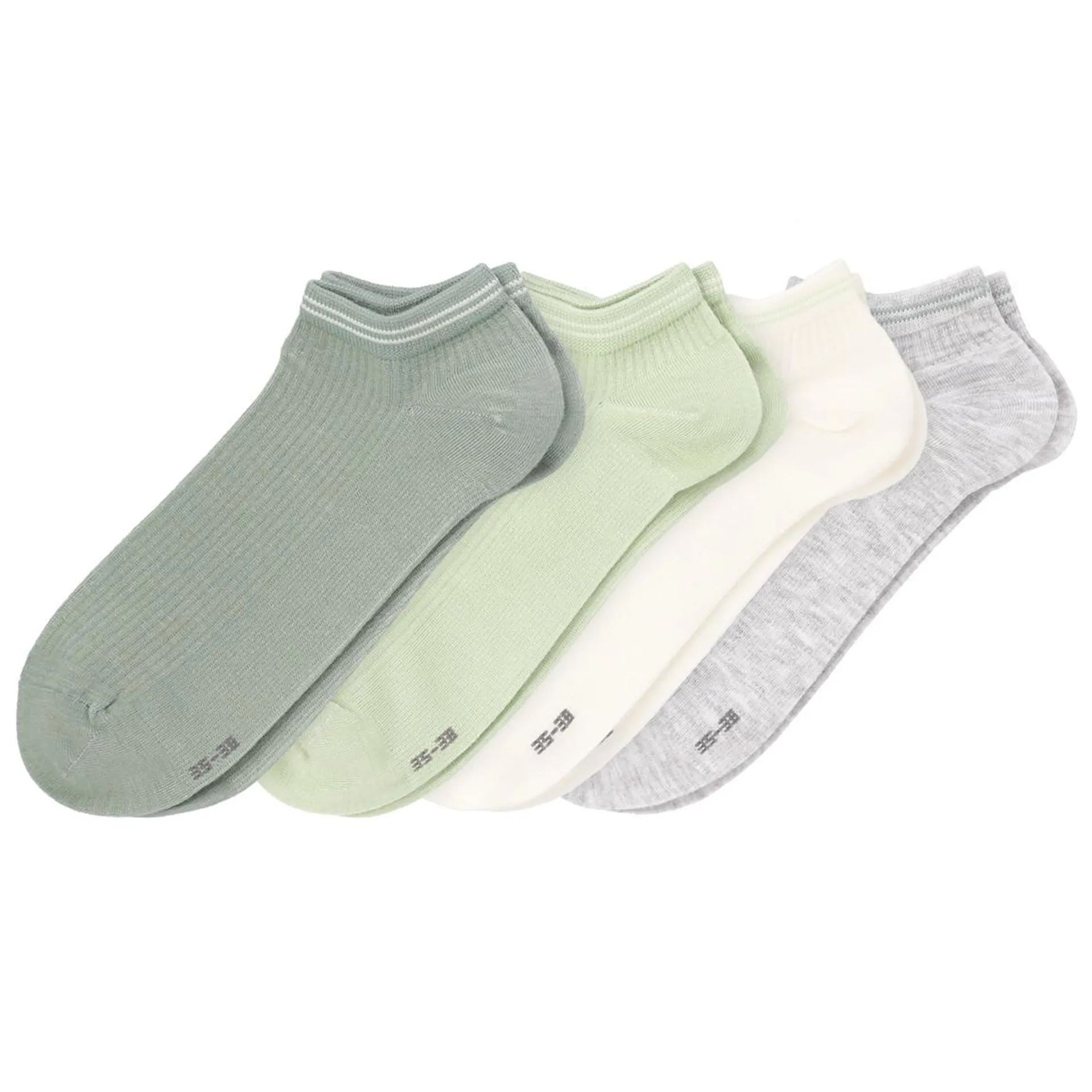 4 Paar Damen Sneaker-Socken im Set