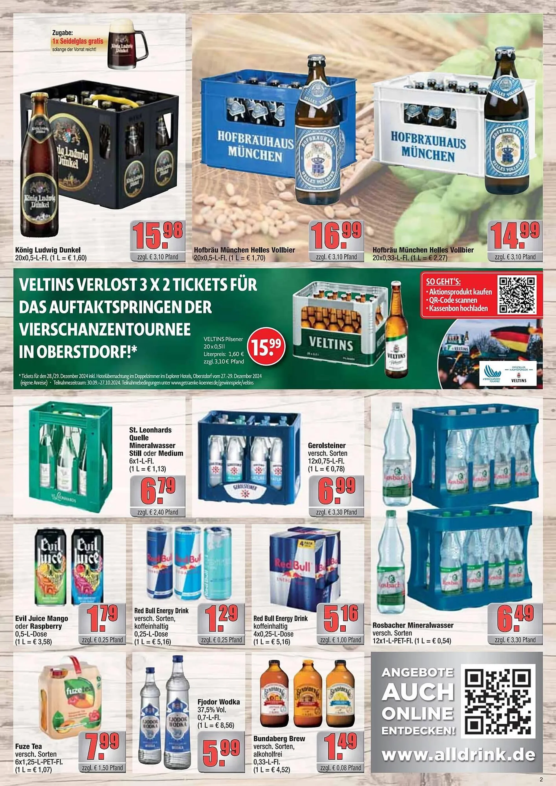 alldrink Prospekt von 21. Oktober bis 2. November 2024 - Prospekt seite 2