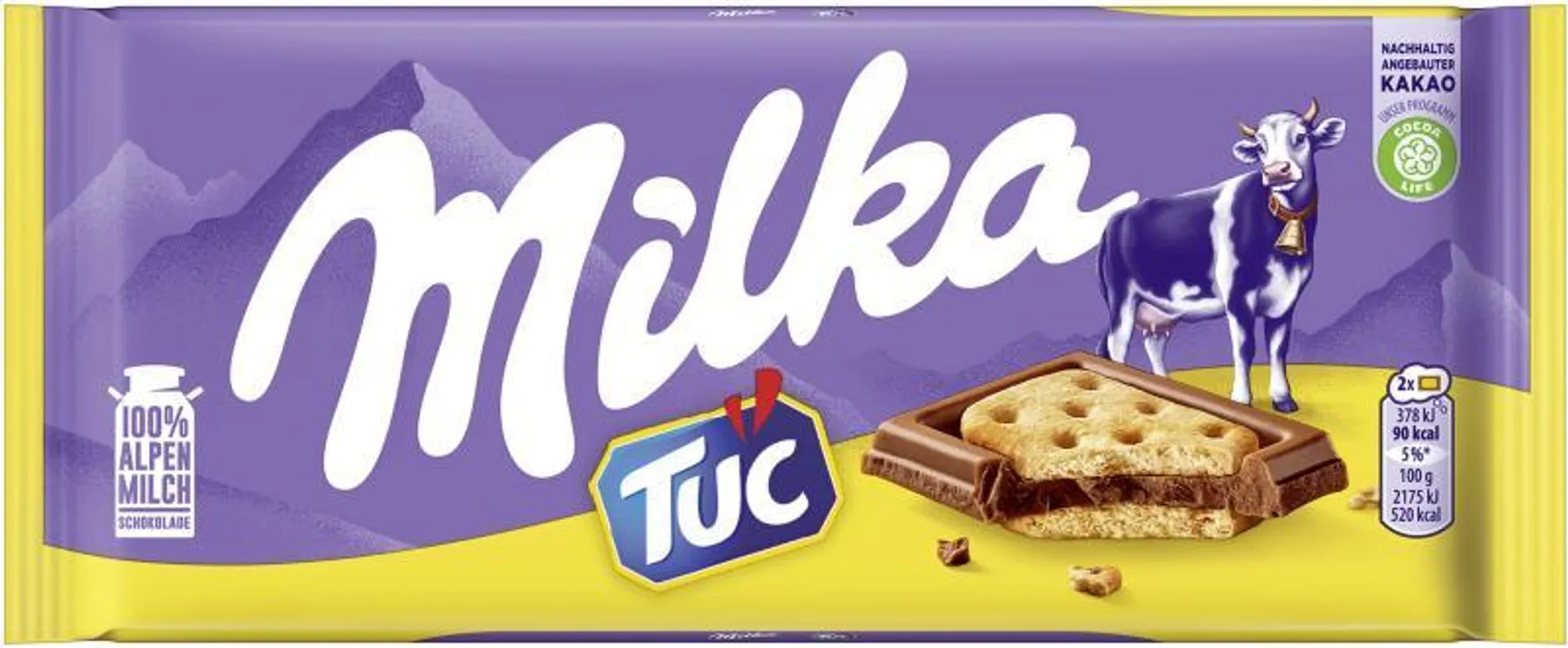 Milka Tafel Alpenmilch & Tuc Cracker 87 g