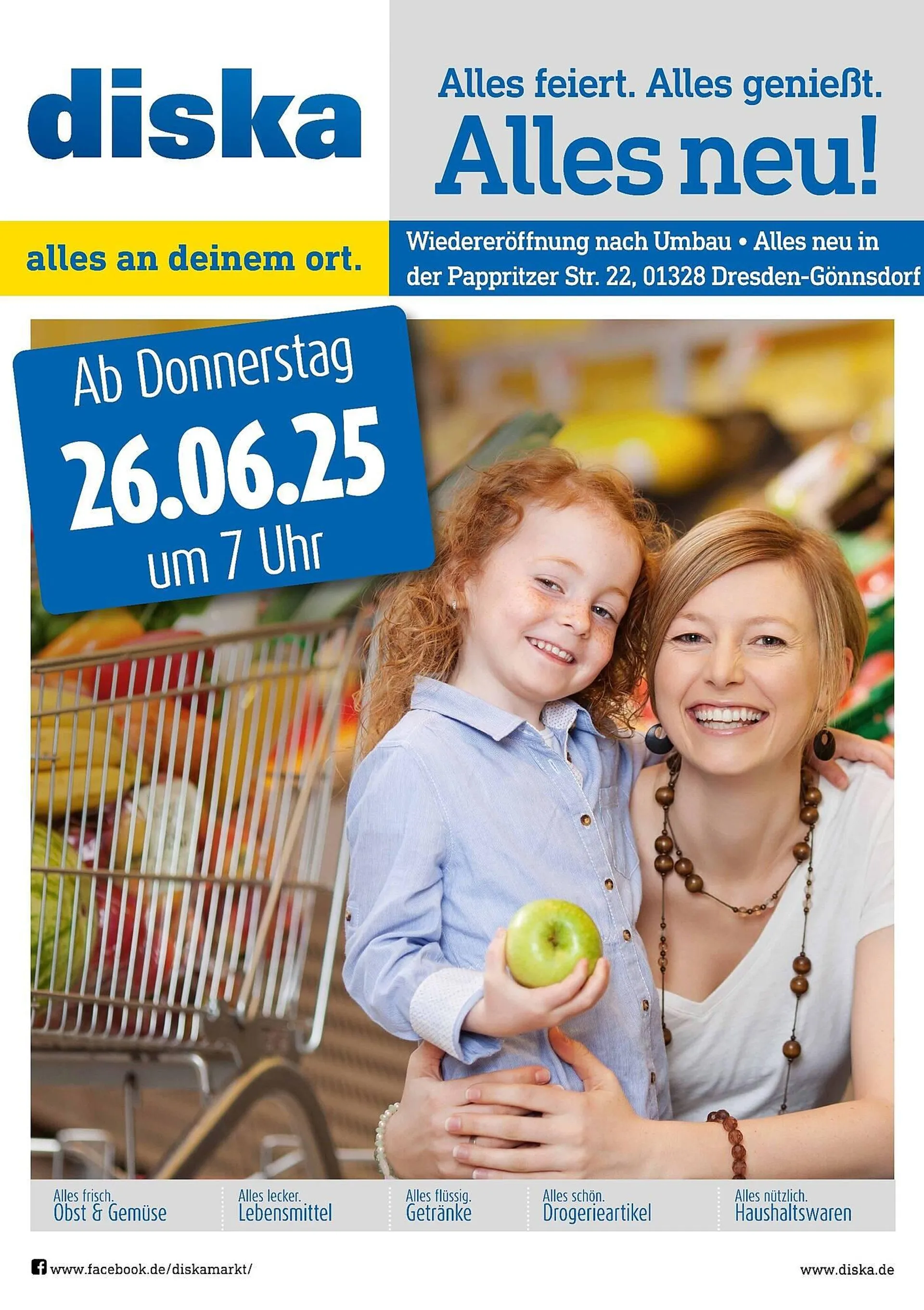 diska Prospekt von 26. Juni bis 28. Juni 2025 - Prospekt seite 1