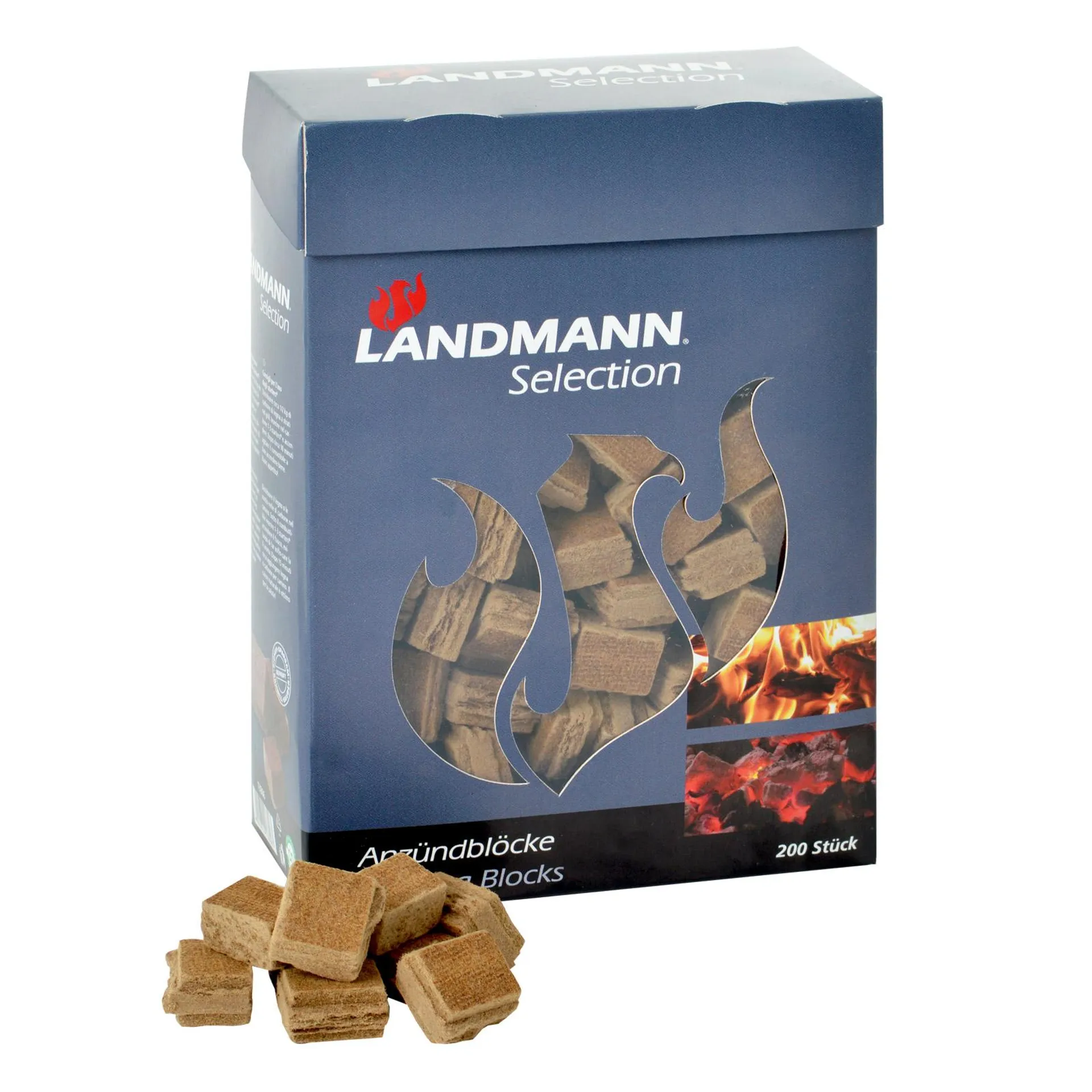 Anzündblöcke für Grill und Kamin 200 Stück/Pack