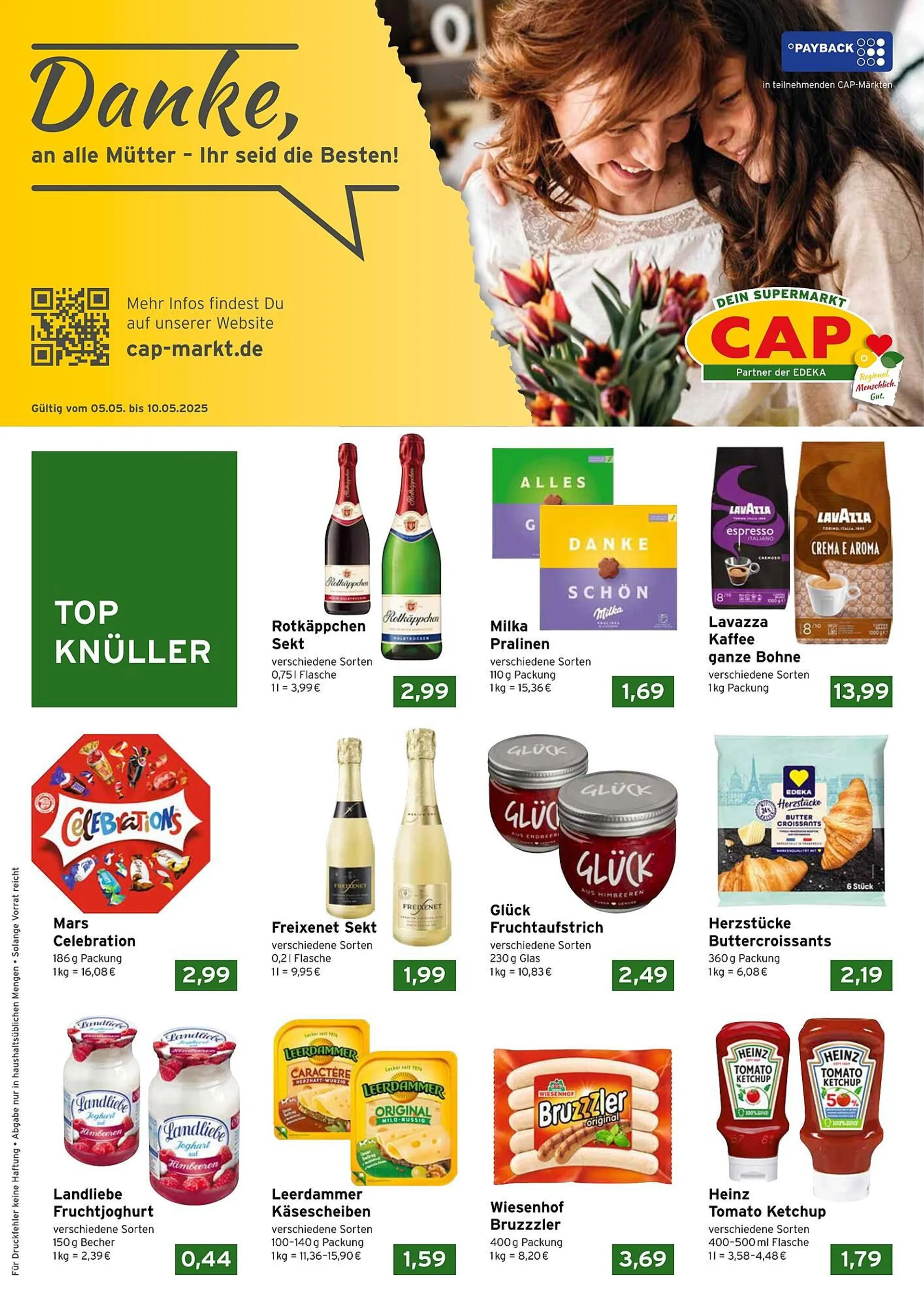 CAP Markt Prospekt von 5. Mai bis 10. Mai 2025 - Prospekt seite 1