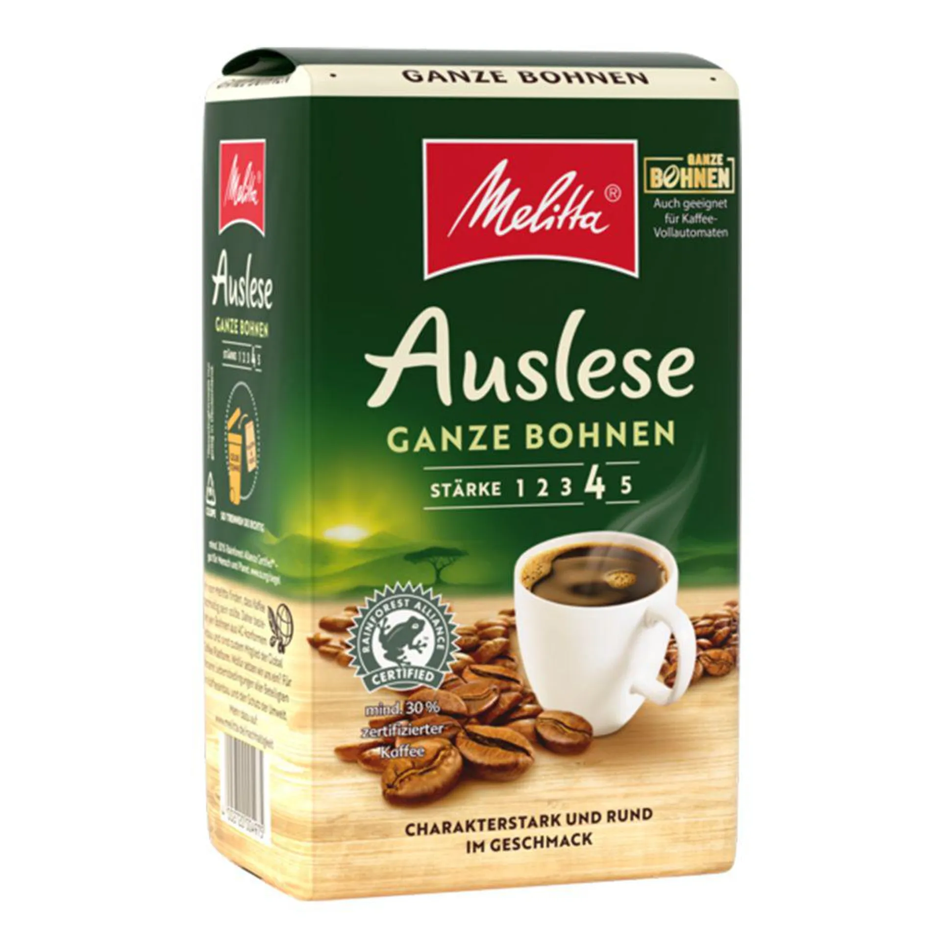 MELITTA Auslese Ganze Bohnen für Filterkaffee 10x500 g kräftig mit rundem Aroma