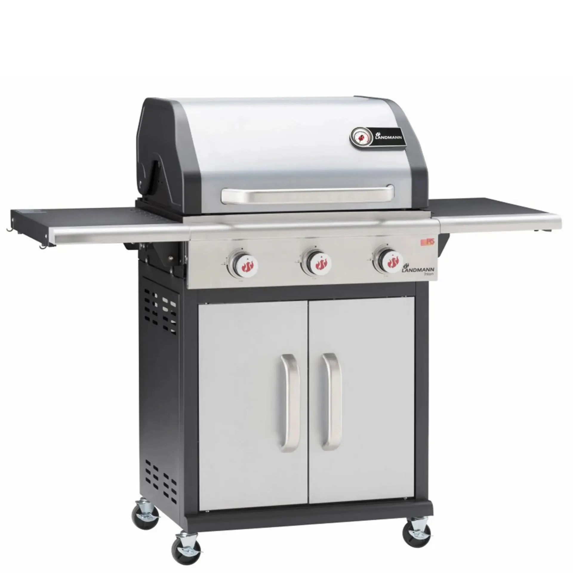 LANDMANN Gasgrill - silber - 3 Brenner