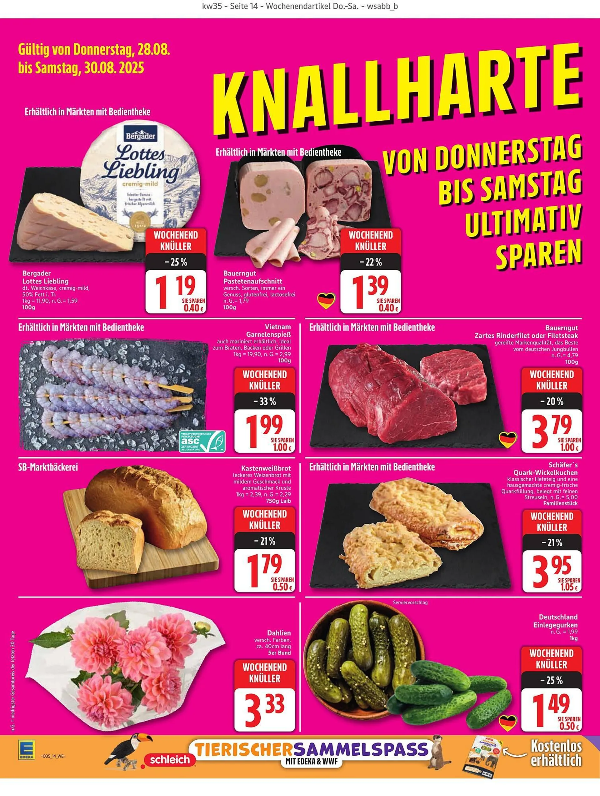 Edeka Prospekt von 25. August bis 30. August 2025 - Prospekt seite 14