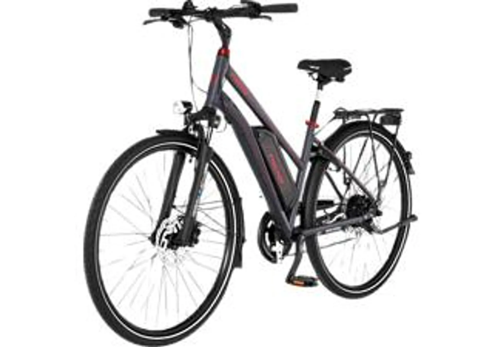 FISCHER VIATOR 1.0 Trekkingrad (Laufradgröße: 28 Zoll, Damen-Rad, 422 Wh, Dunkel anthrazit matt)