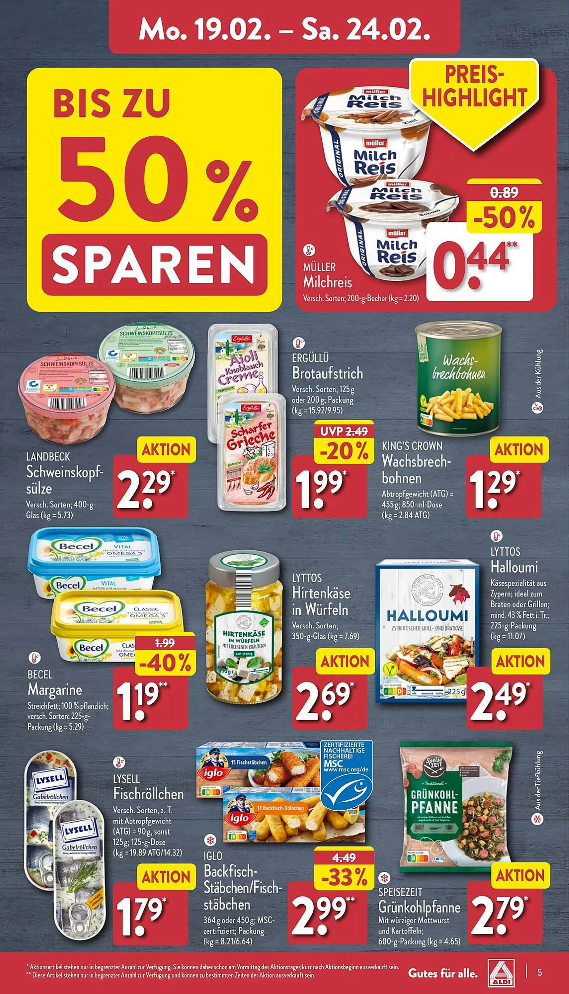 Aldi Nord Prospekt von 19. Februar bis 24. Februar 2024 - Prospekt seite 5