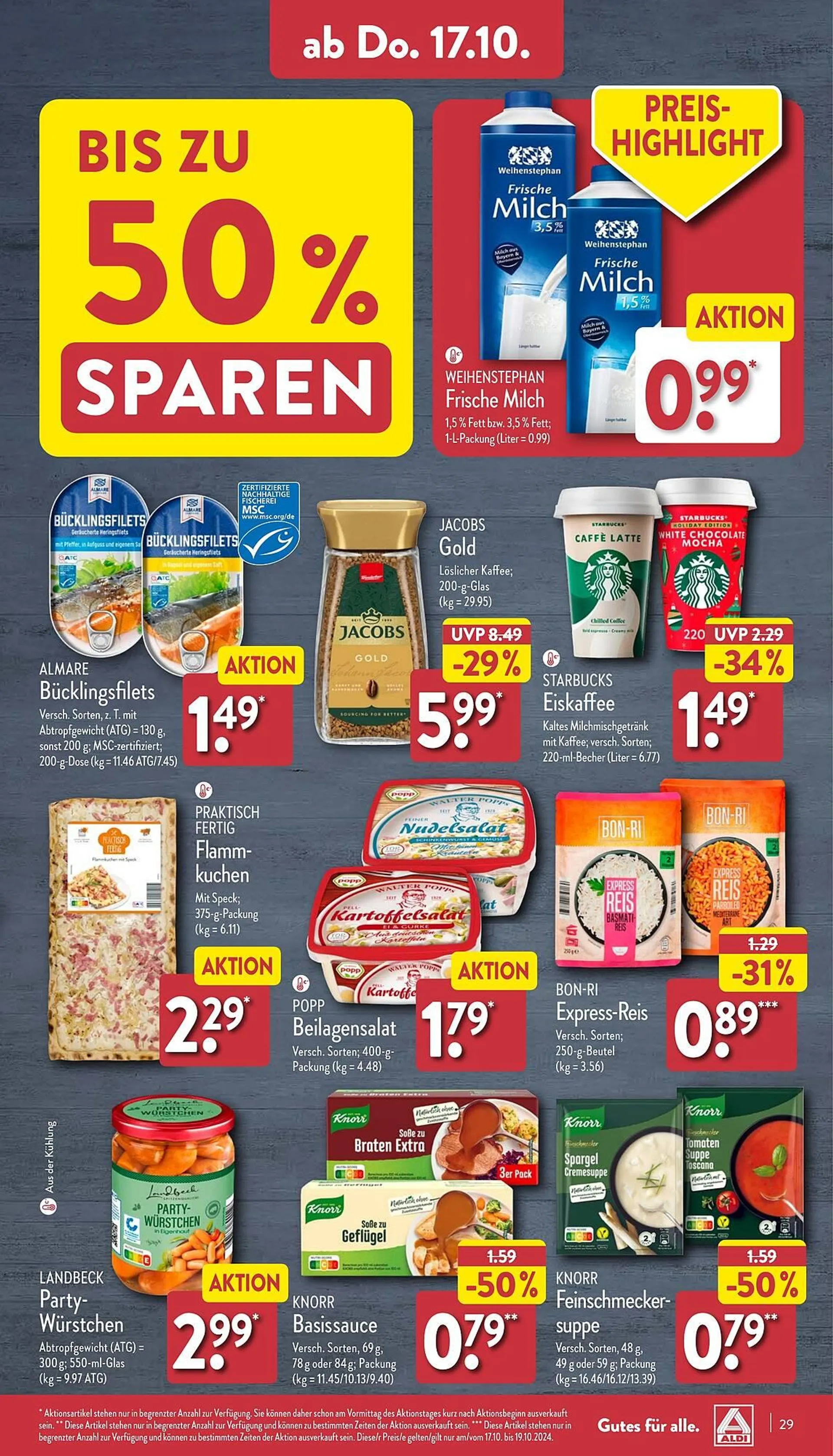 Aldi Nord Prospekt von 14. Oktober bis 19. Oktober 2024 - Prospekt seite 29