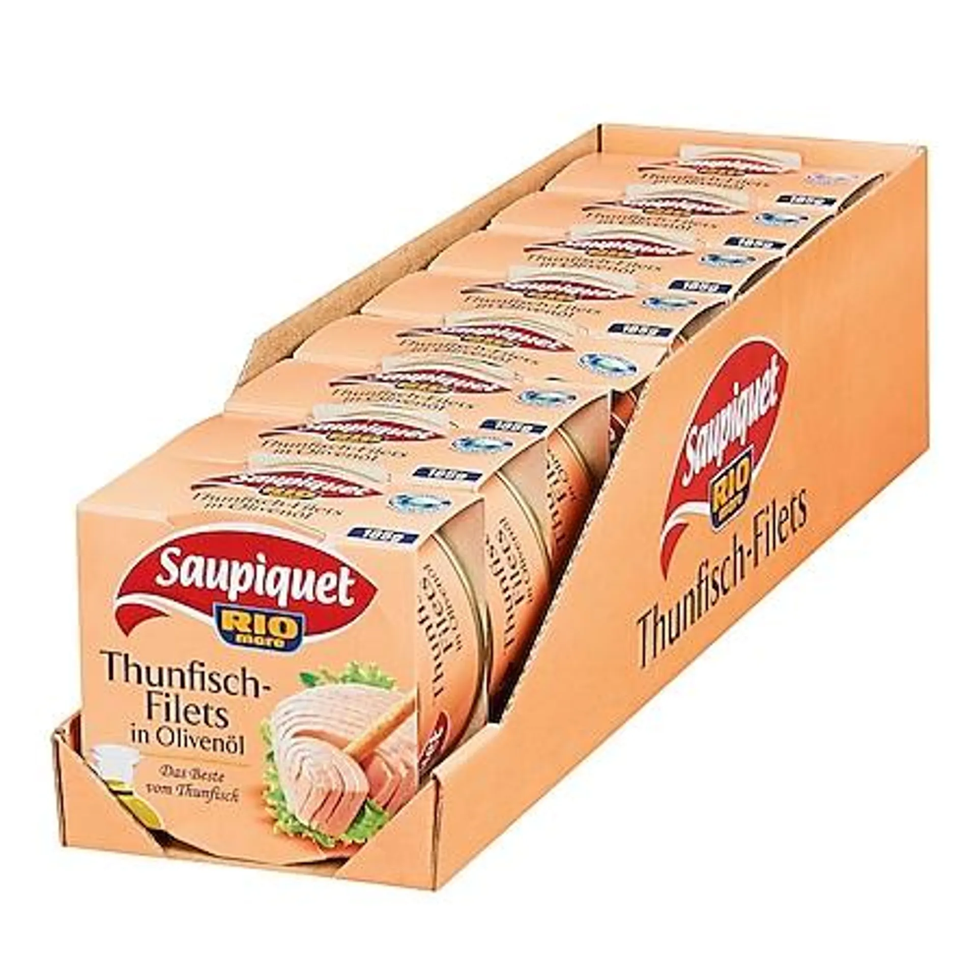 Saupiquet Thunfischfilet in Olivenöl 185 g, 8er Pack