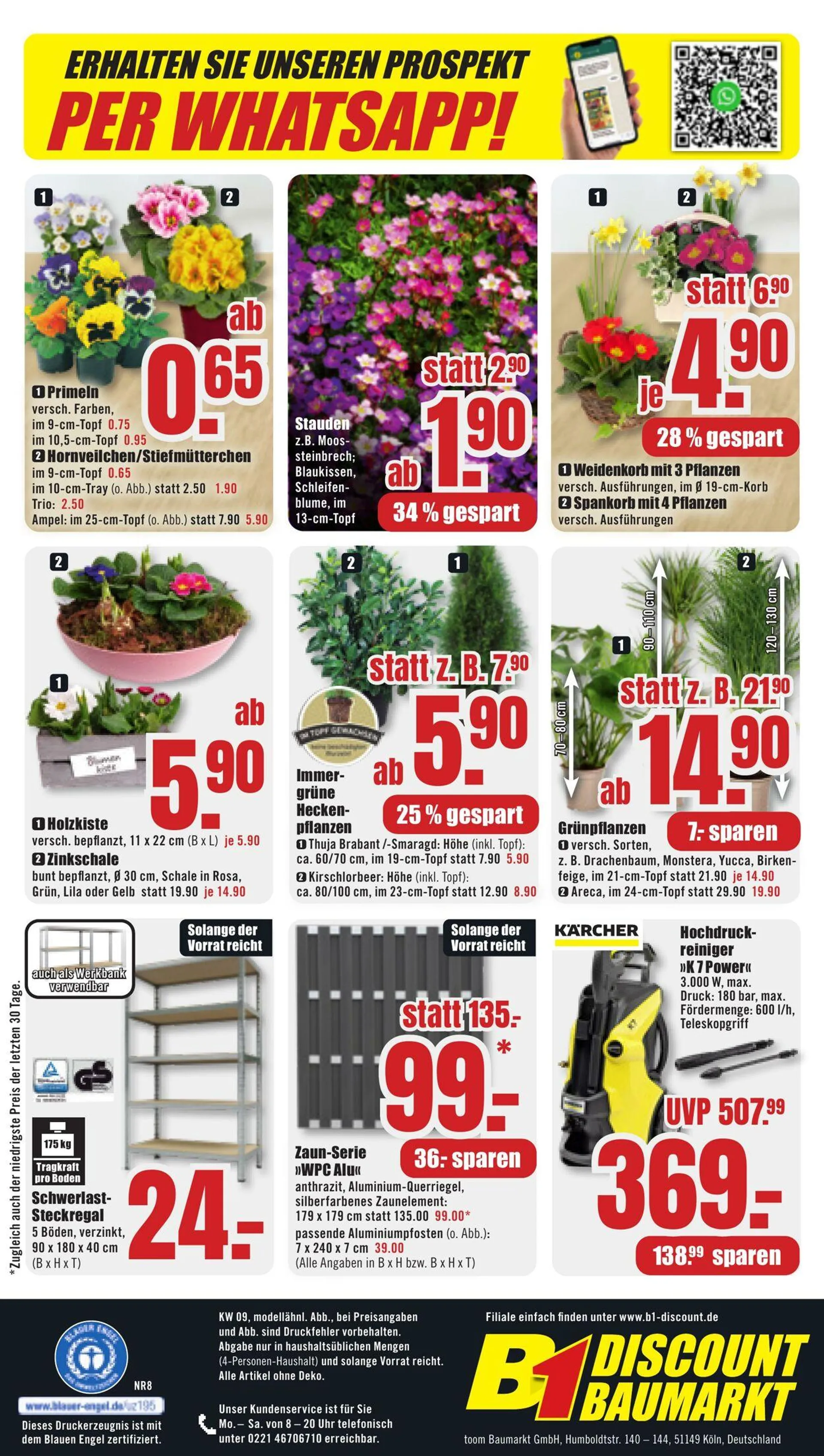 B1 Discount Baumarkt von 21. Februar bis 26. Februar 2025 - Prospekt seite 8