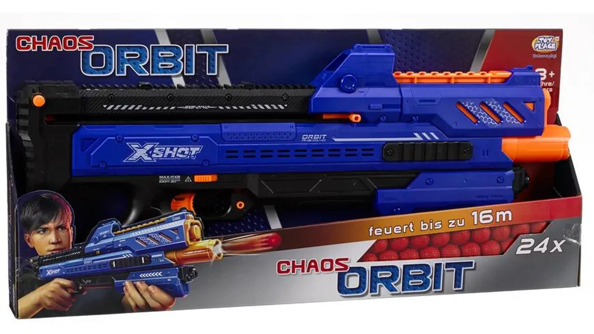 Müller - Toy Place - Ball Blaster Chaos Orbit inkl. 24 Bällen, 1 Stück, sortiert