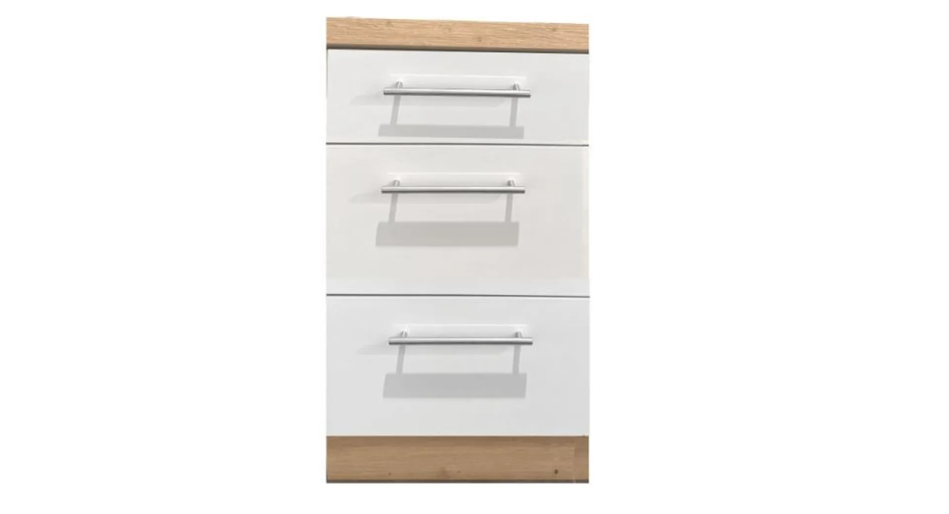 Topfschrank 50 ALINA von Menke Möbel Weiss HG / Artisan Eiche