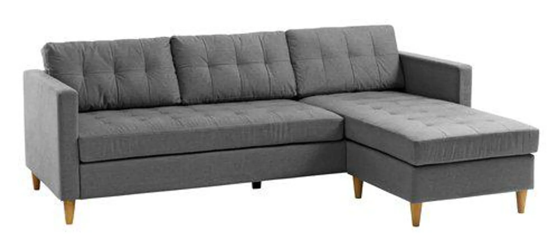 Sofa FALSLEV Chaiselongue grau