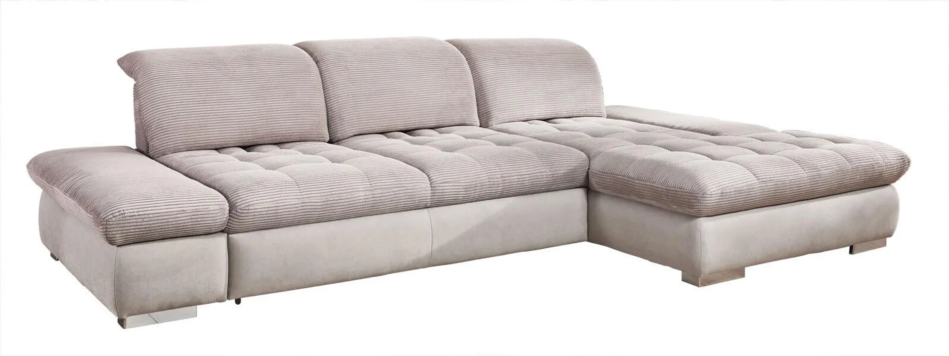 vito Ecksofa FULLA 315 x 195 cm hellgrau