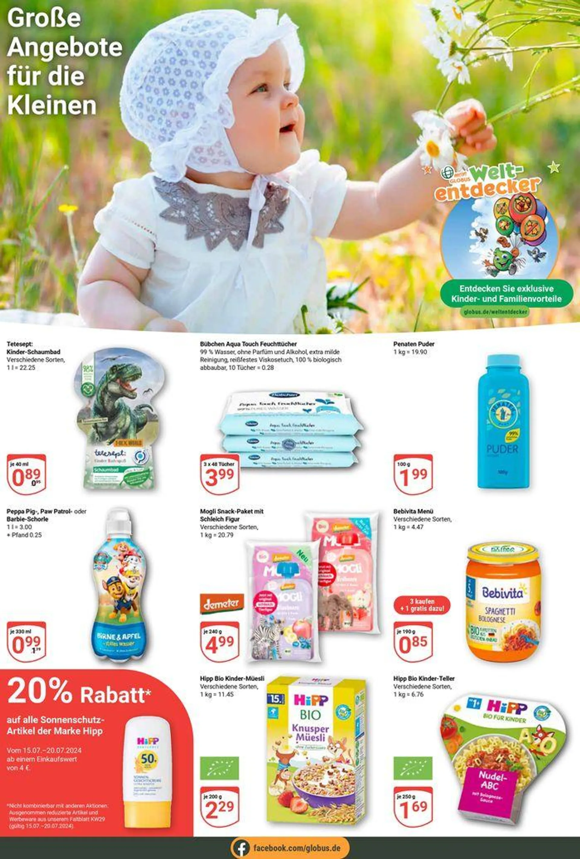 Tolles Angebot für Schnäppchenjäger von 15. Juli bis 29. Juli 2024 - Prospekt seite 20